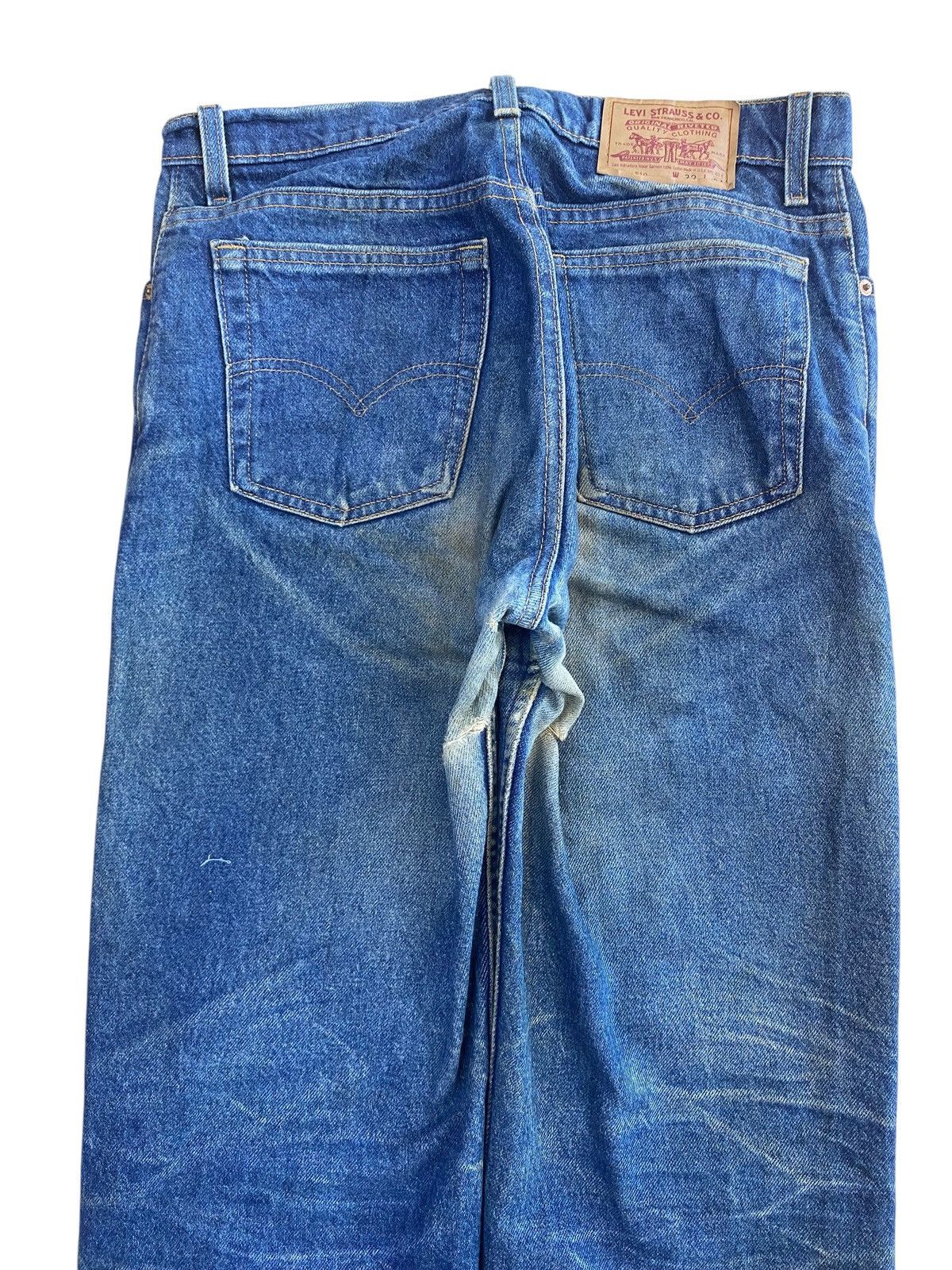 Levi's Vintage Levi’s Acid Blue Wash Style Loose Jeans Size US 32 / EU 48 - 4 Thumbnail
