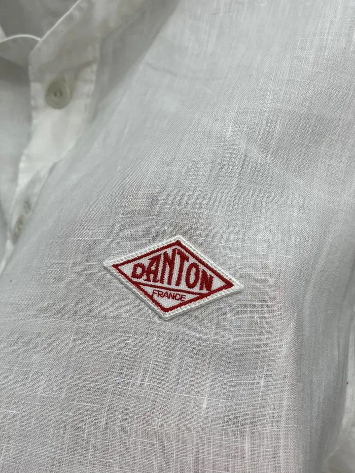 Danton Danton Half Button Pockets Linen Shirt Size US L / EU 52-54 / 3 - 3 Thumbnail