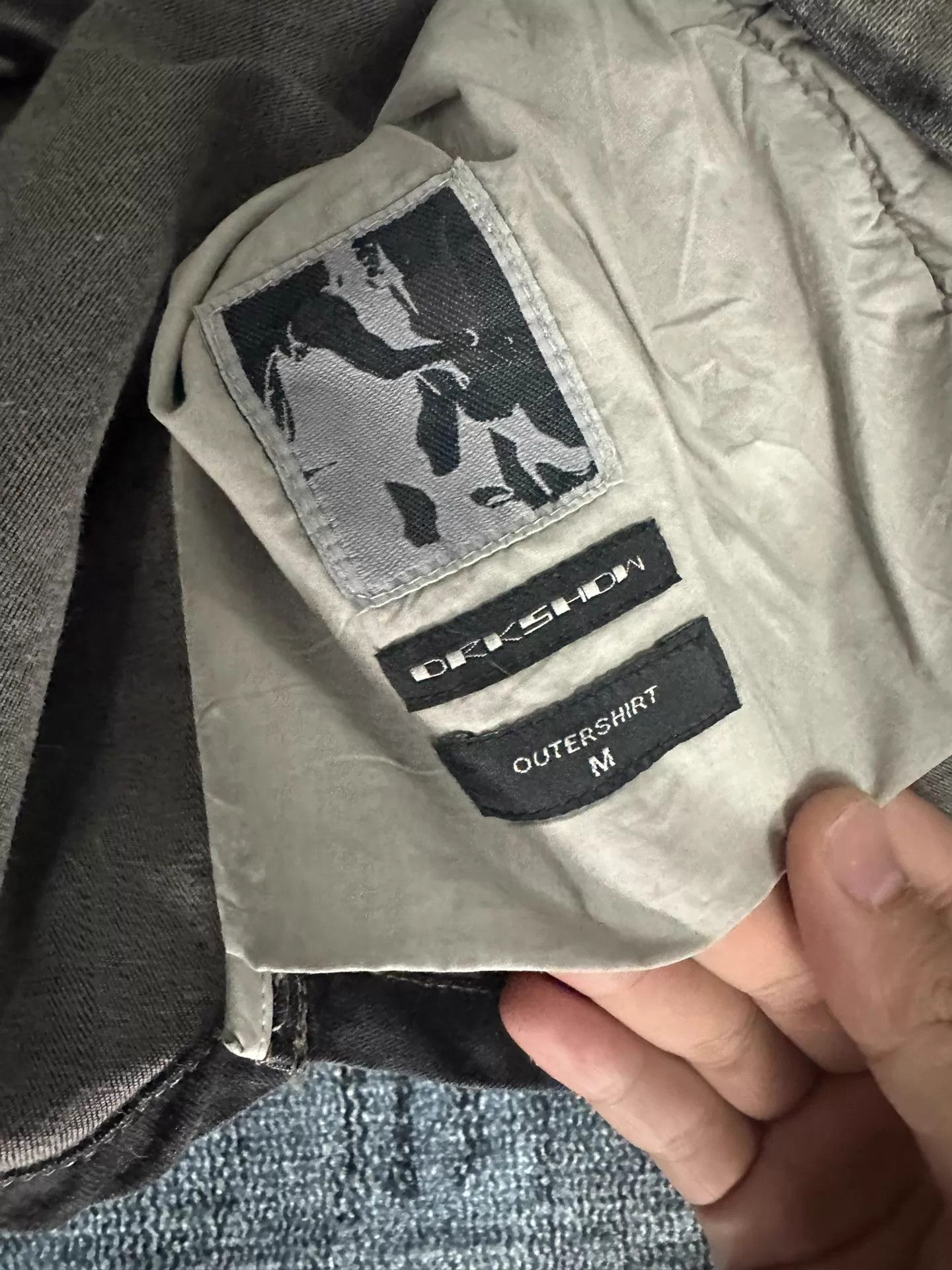 Rick Owens Rick Owens DRKSHDW Waxed Paneled Jacket M Size US M / EU 48-50 / 2 - 8 Thumbnail