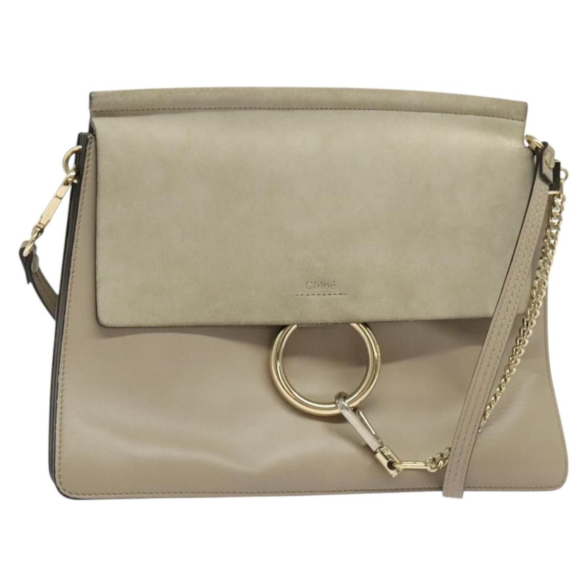 Chloe Chloe Faye Shoulder Bag Leather and Suede Size ONE SIZE - 1 Thumbnail