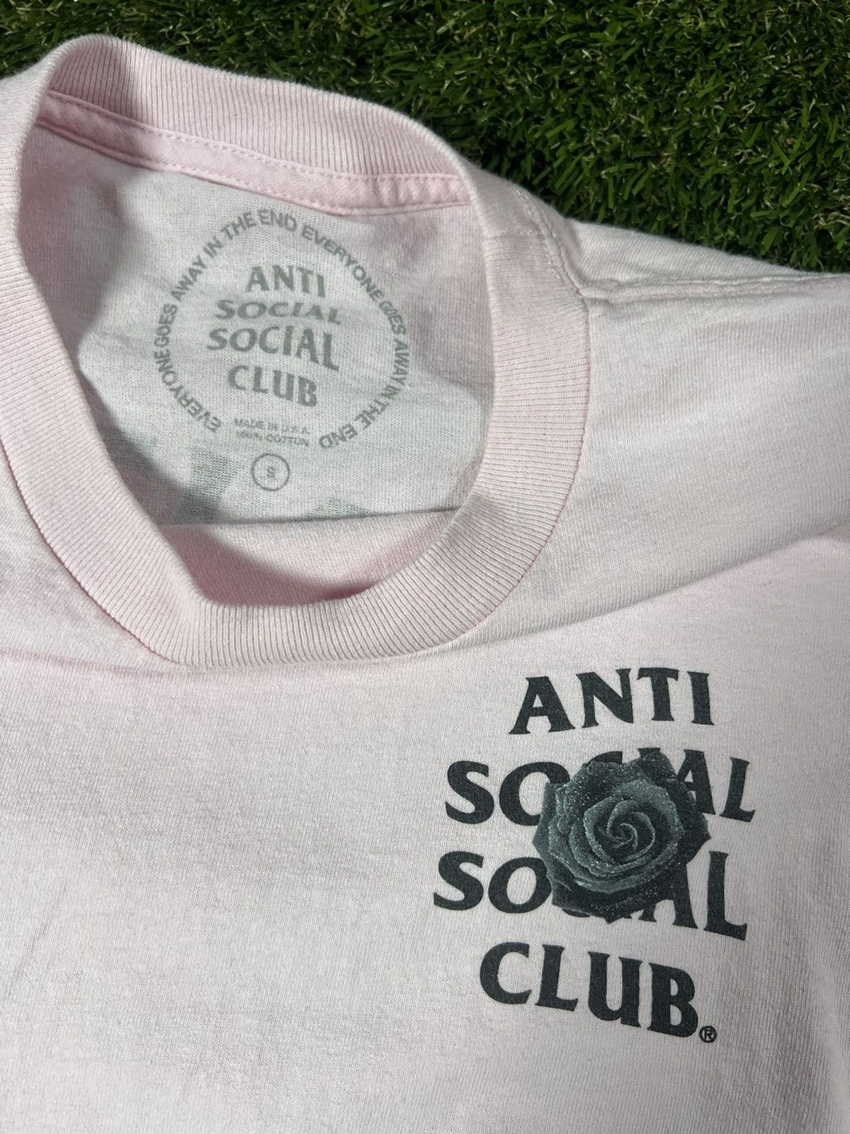 Anti Social Social Club Vintage Y2K Anti Social Social Club Pink Rose Hypebeast Tee Size US S / EU 44-46 / 1 - 3 Thumbnail