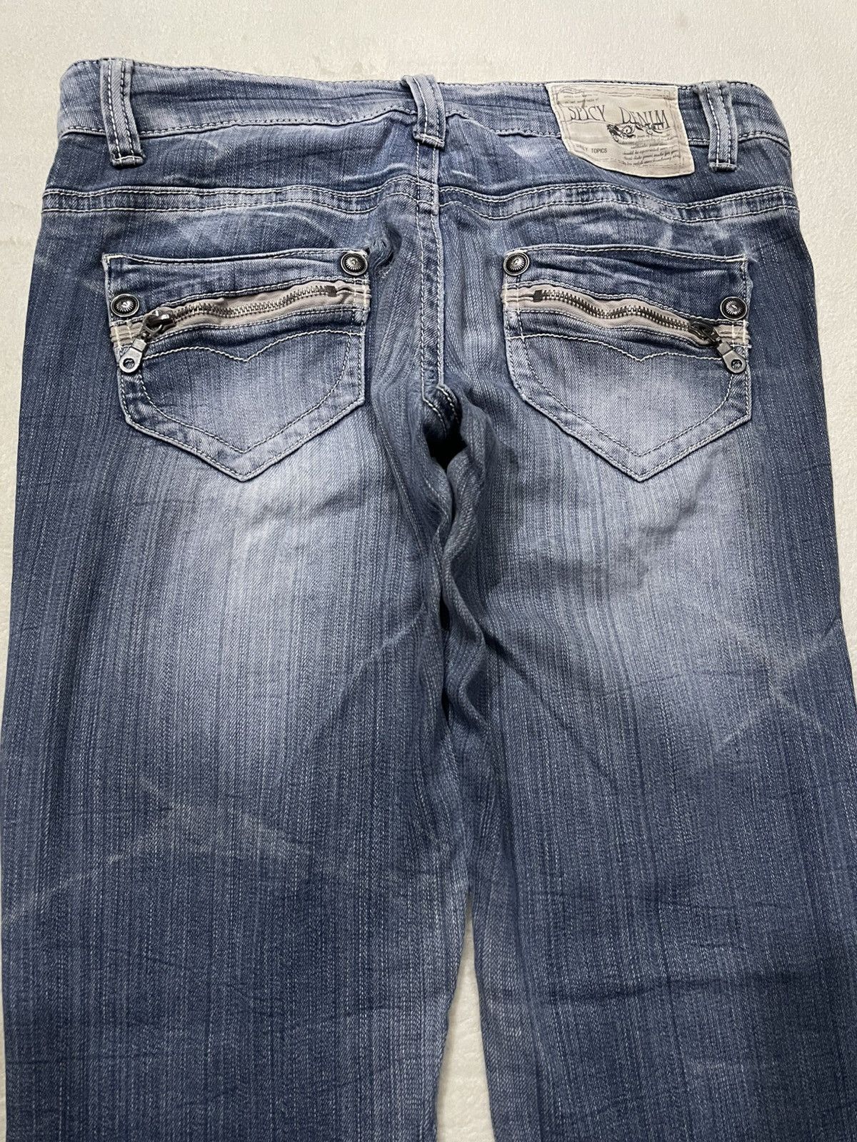 Japanese Brand Vintage Spicy Denim Skinny Faded Mudwash Denim Jeans Size US 33 - 13 Thumbnail