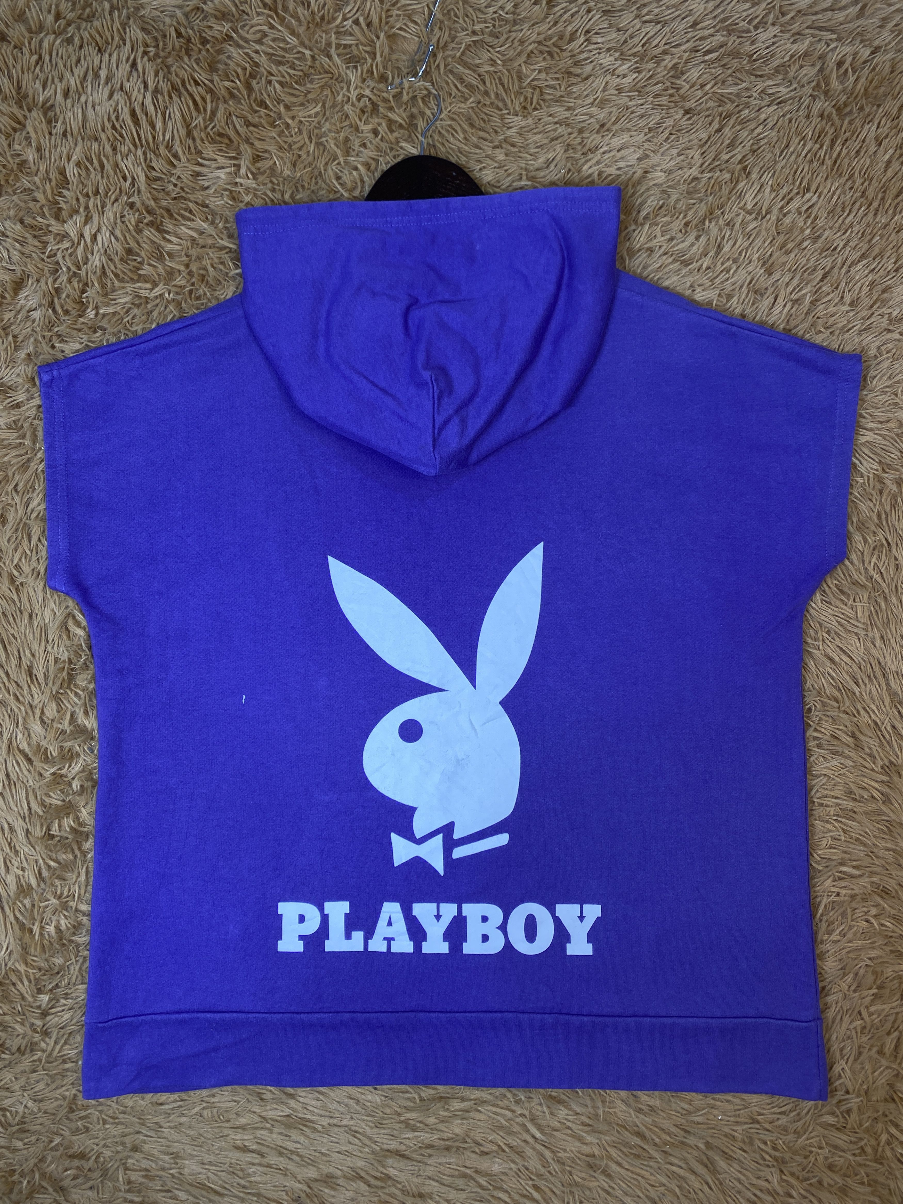 Playboy Vintage Playboy Shorts Sleeve Hoodies PS0397 Size US M / EU 48-50 / 2 - 1 Thumbnail