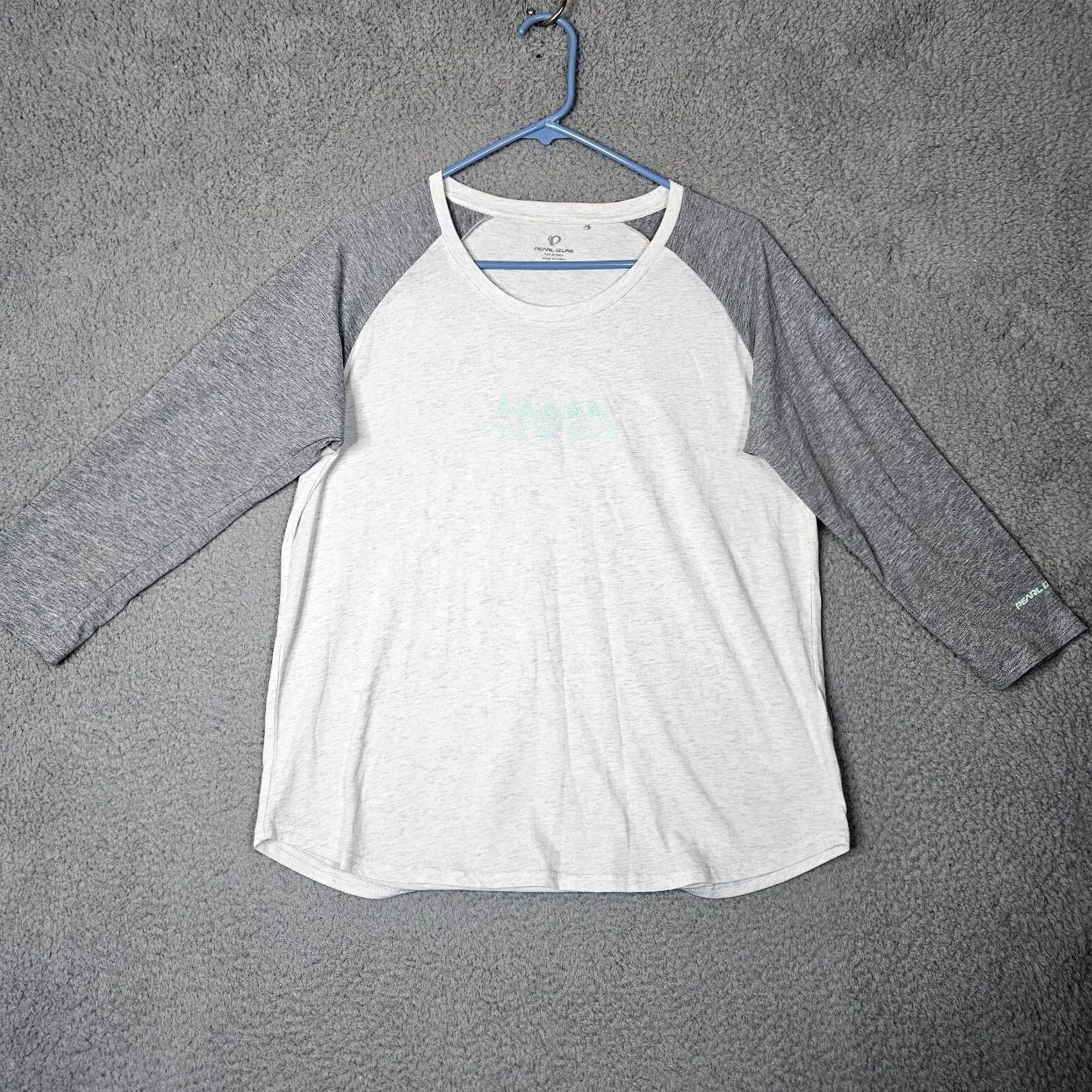 PEARL iZUMi Pearl Izumi Women’s 3/4 Sleeve Raglan T-shirt XL Multicolor Cotton Blend Polyester Regular Shirt Womens Size XL / US 12-14 / IT 48-50 - 2 Thumbnail