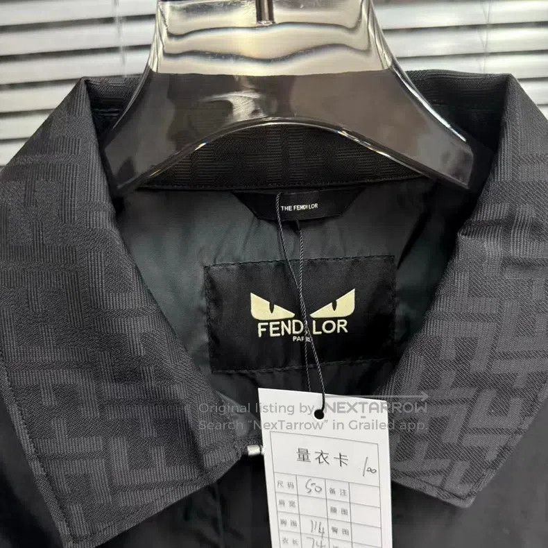 Fendi Fendi Black and Monogram Jacket Size US M / EU 48-50 / 2 - 5 Thumbnail