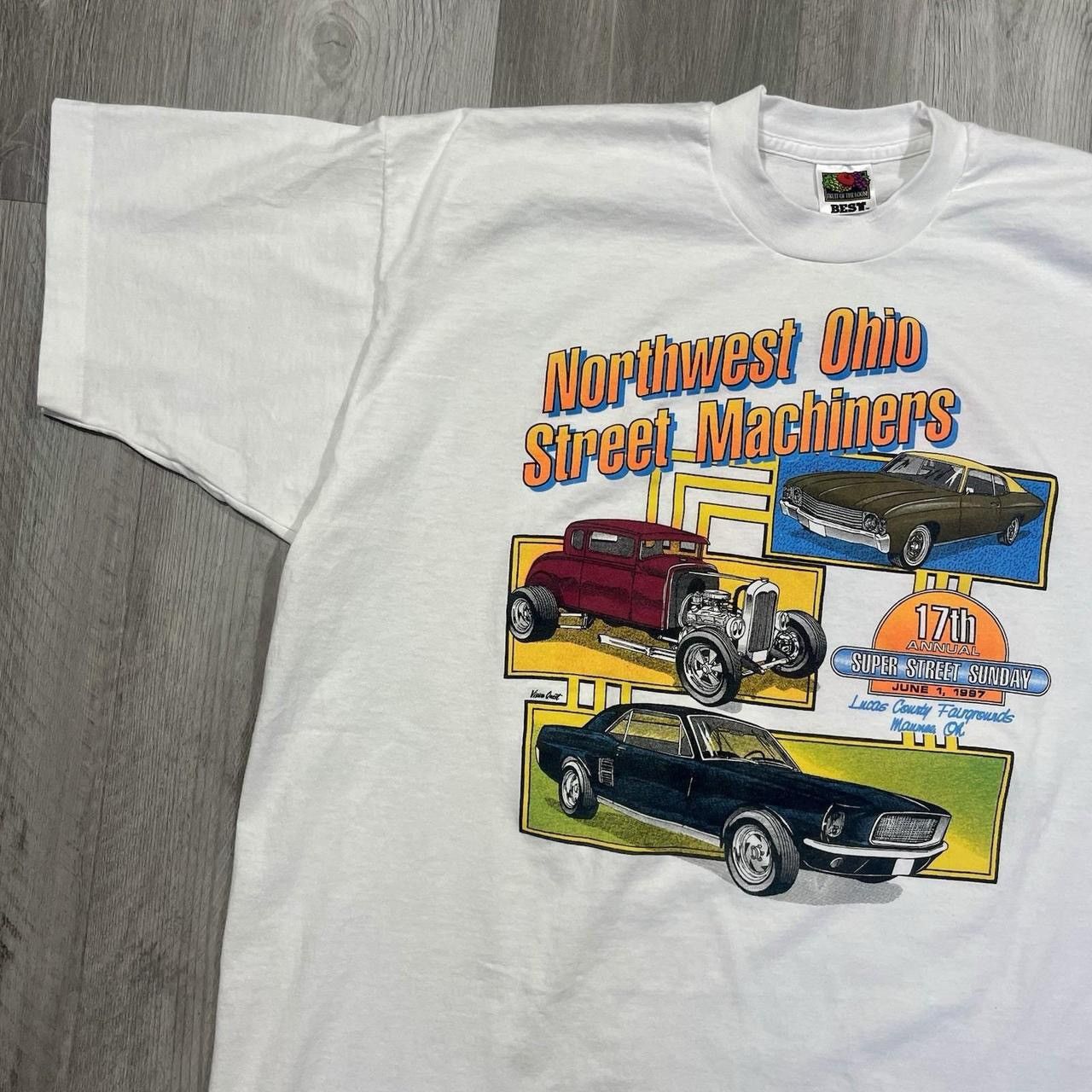Vintage Vintage 1997 Northwest Ohio Street Machiners Racing T-Shirt Size US XL / EU 56 / 4 - 3 Thumbnail
