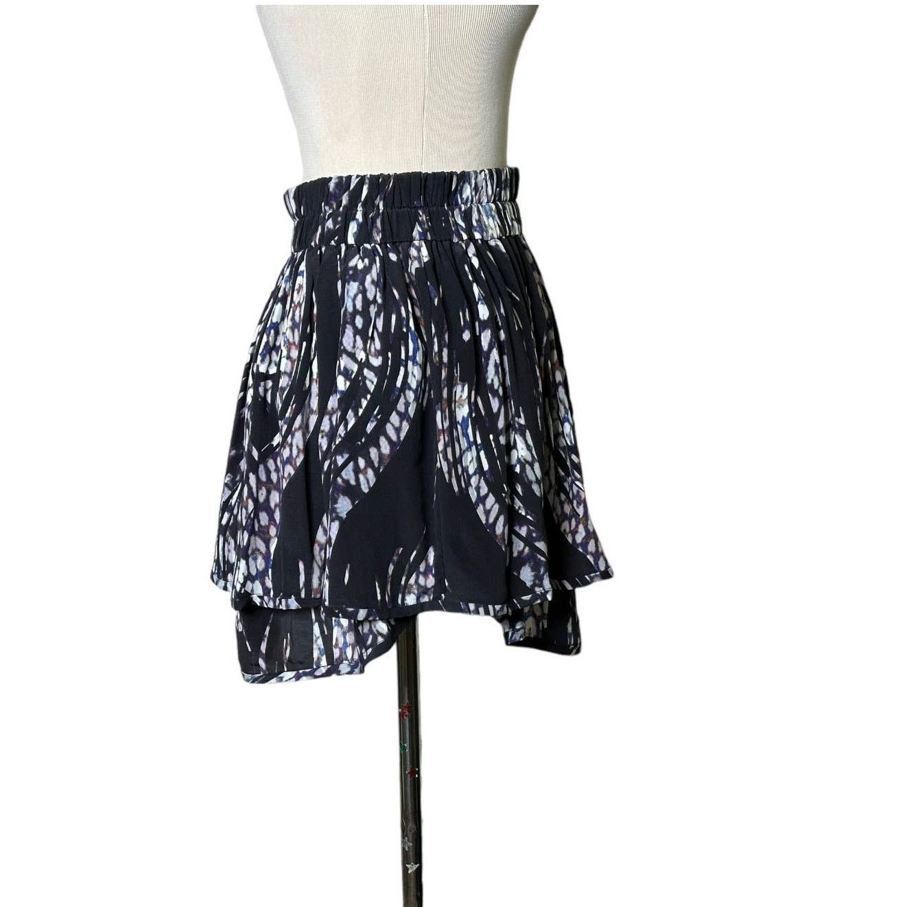 Iro IRO multi print silk layered mini skirt size 34 - US 2 Size 26" / US 2 / IT 38 - 6 Thumbnail