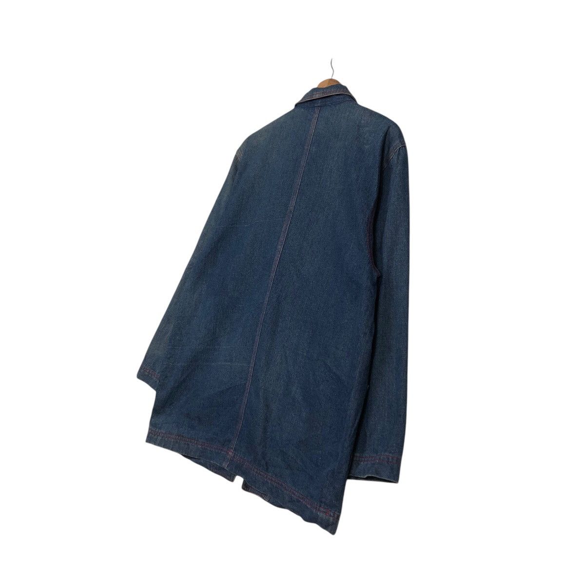 Japanese Brand 📌Vintage Denim Chore Jacket Fila Multi Pocket Issey Miyake Size US L / EU 52-54 / 3 - 11 Thumbnail