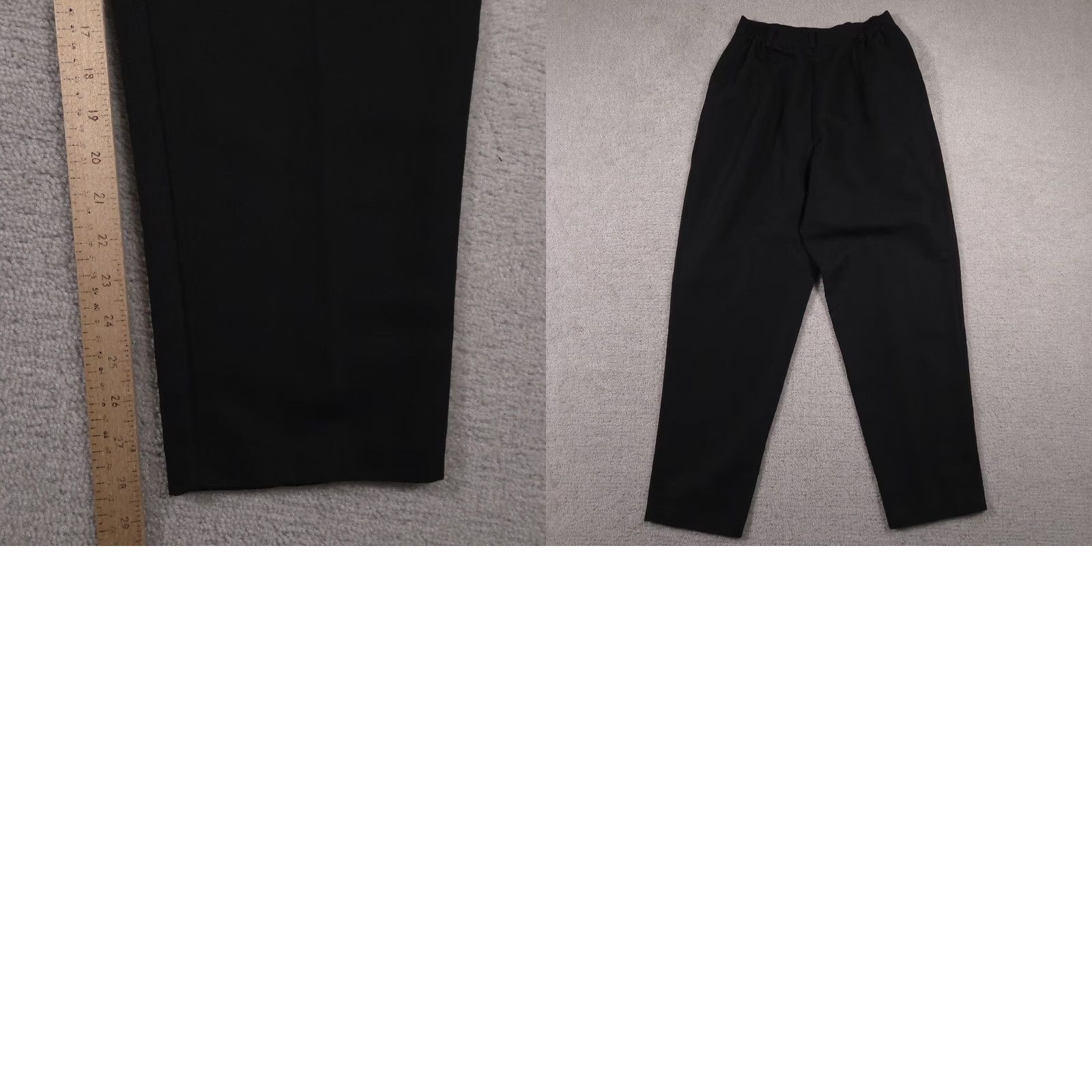 Worthington VINTAGE Worthington Pants Womens 14 Black High Waisted Pleated Trousers Pockets USA Dress Pants Womens 14 Black, Pleated, Pockets, Zip, 28 Inseam Size 36" / US 14 / IT 50 - 9 Thumbnail