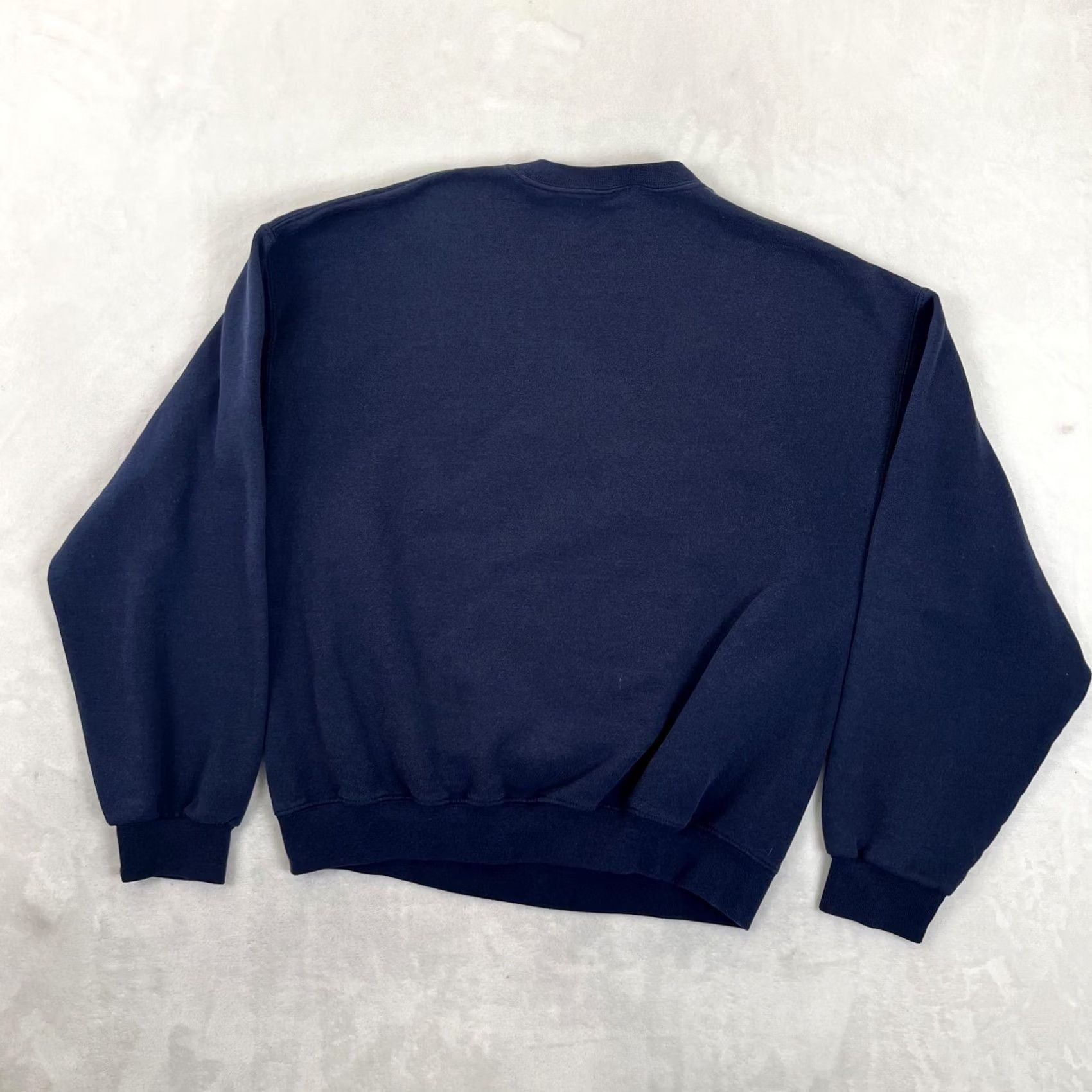 Jerzees VINTAGE Stockdale Christian Crusaders Sweatshirt Mens L Blue Graphic Print Jerzees NuBlend Crew Neck Pullover Size US L / EU 52-54 / 3 - 7 Thumbnail
