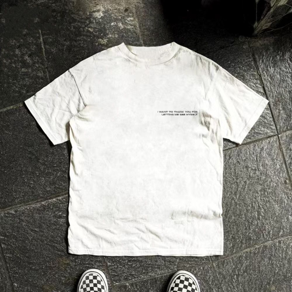 Vintage White washed vintage fish print cotton t-shirt Size US M / EU 48-50 / 2 - 2 Thumbnail
