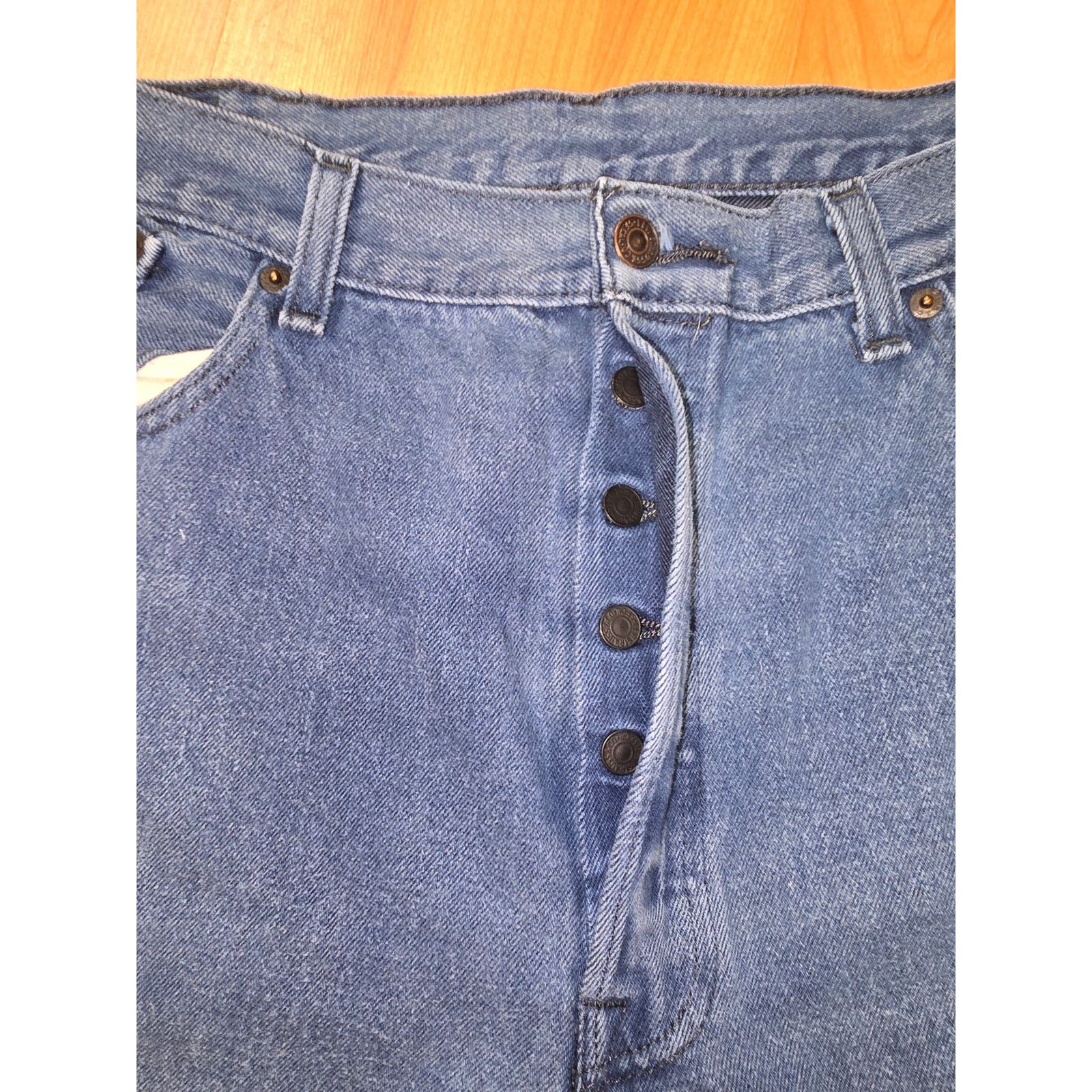 Levi's Levi's 501 Jeans Straight Leg 40x32 Classic Fit Blue Denim Size US 40 / EU 56 - 2 Thumbnail
