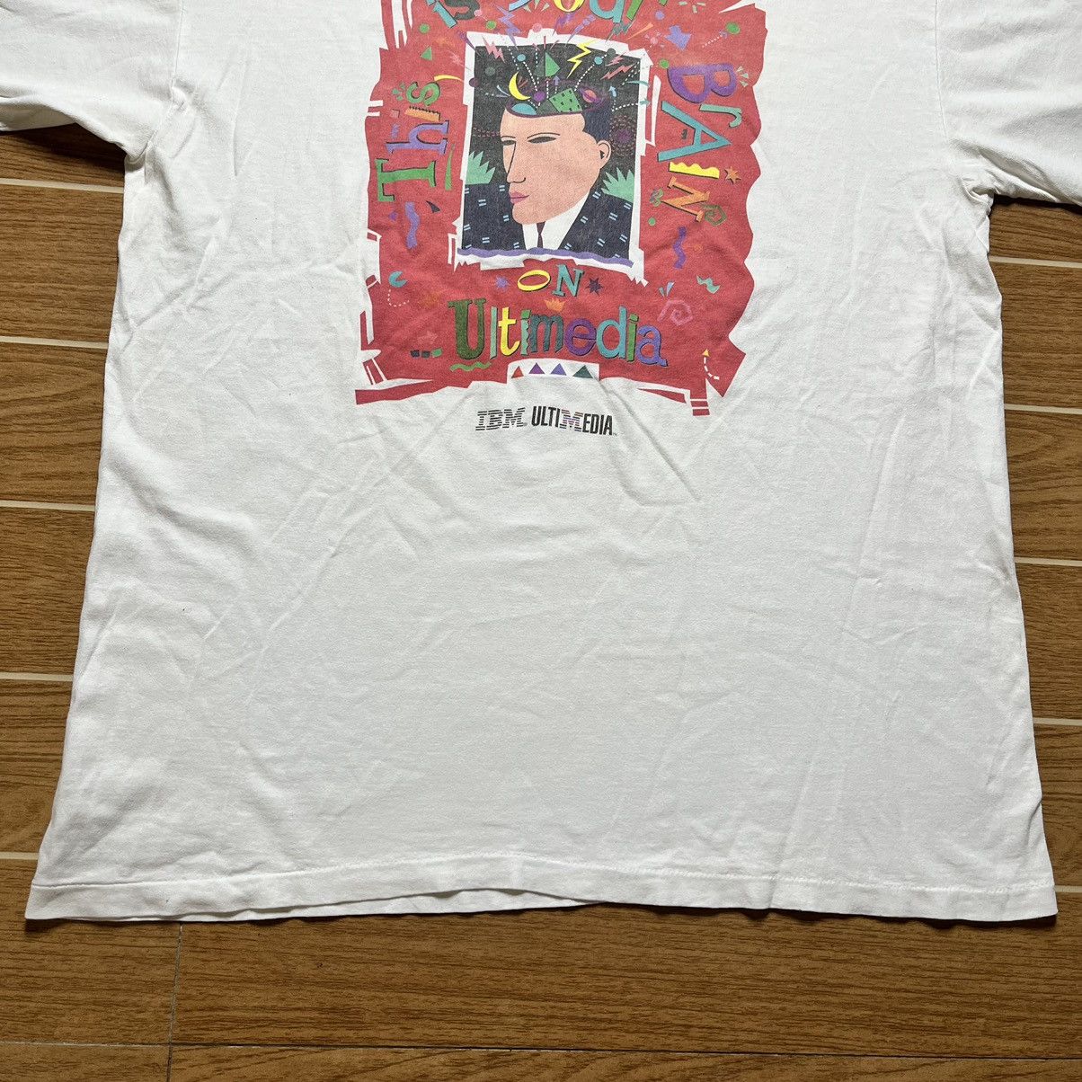Vintage Vintage 90's IBM Multimedia Tech Art Tee Size US XL / EU 56 / 4 - 14 Thumbnail