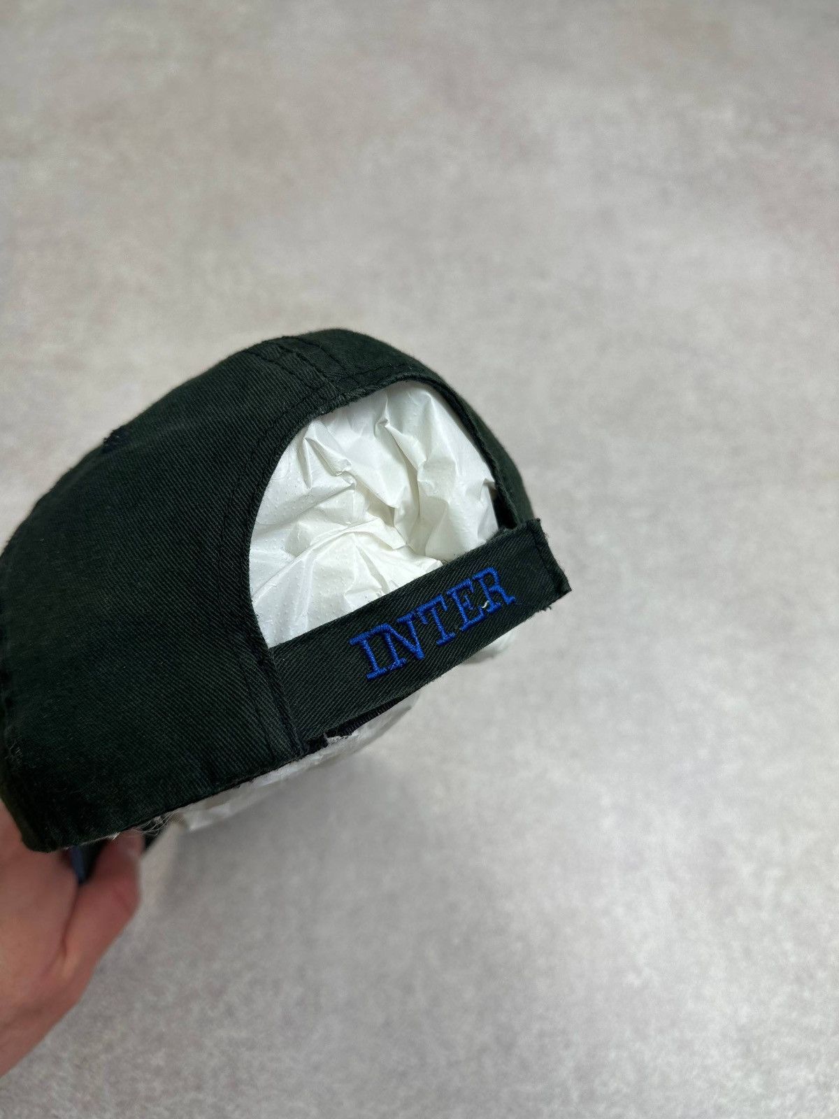 Vintage Vintage Inter Milan Embroidery Football Cap Rare Os Size ONE SIZE - 3 Thumbnail