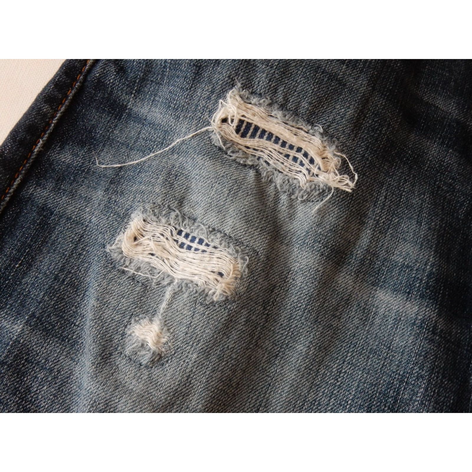 True Religion True Religion Jeans Men's Denim 36x34 Straight Flap Pocket Blue Distressed N/A Size US 36 / EU 52 - 7 Thumbnail