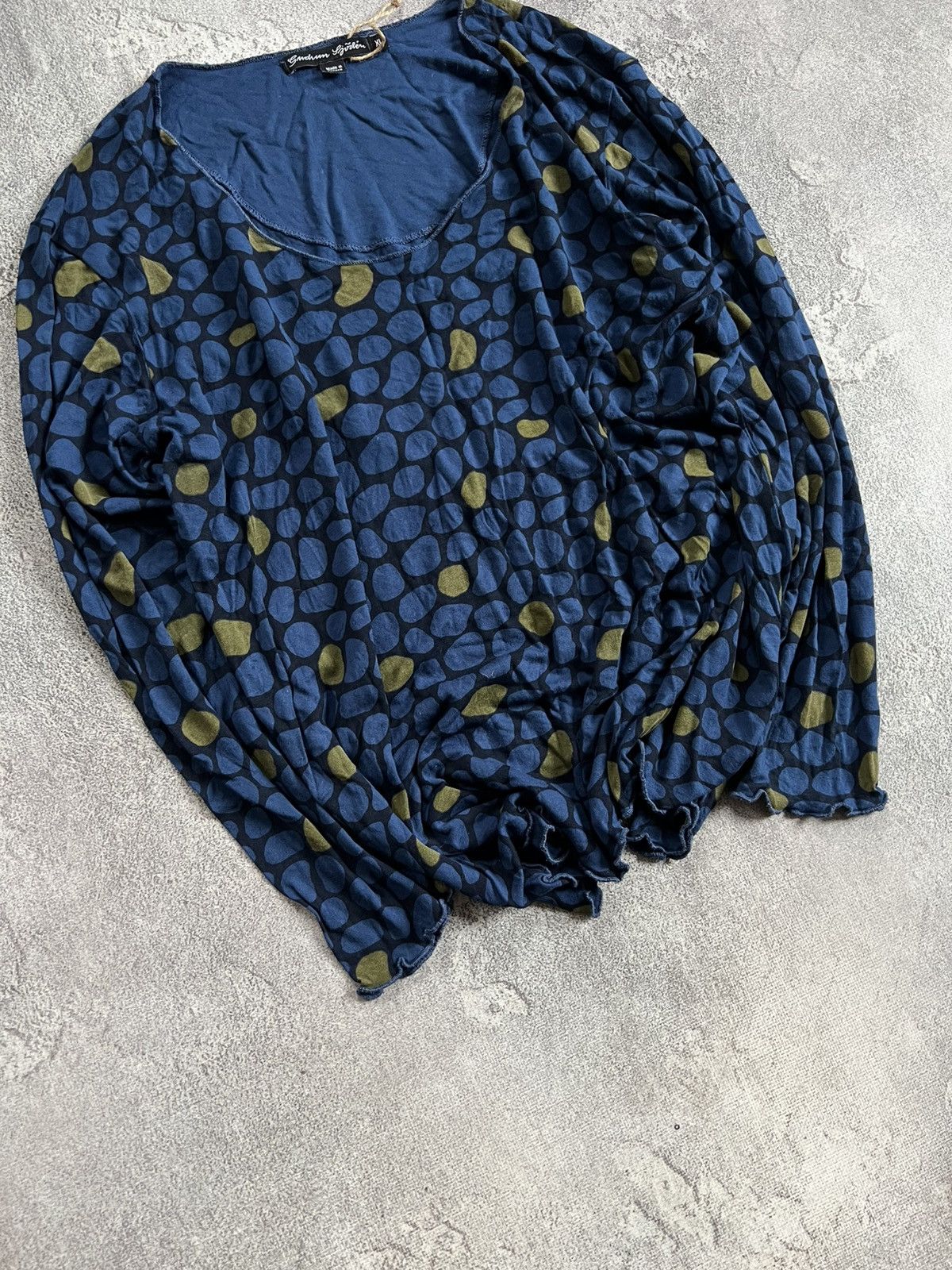 Gudrun Sjoden Gudrun Sjoden Print Blouse Long Sleeve Top Shirt XL Sjöden Size XL / US 12-14 / IT 48-50 - 2 Thumbnail