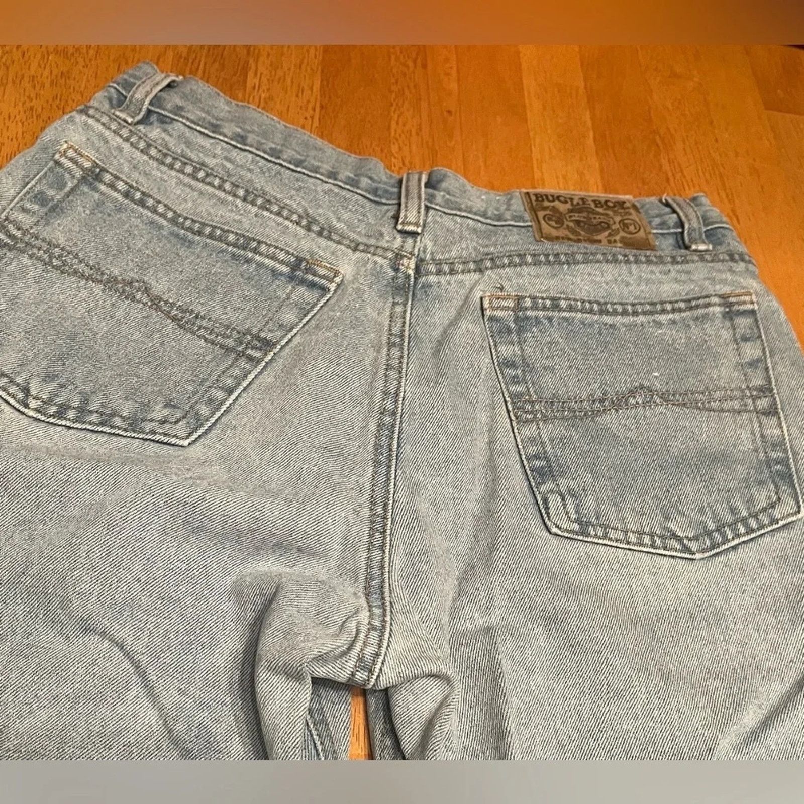 Bugle Boy Bugle Boy 1970s vintage light washed jeans, size 31/27 Size US 27 - 7 Thumbnail