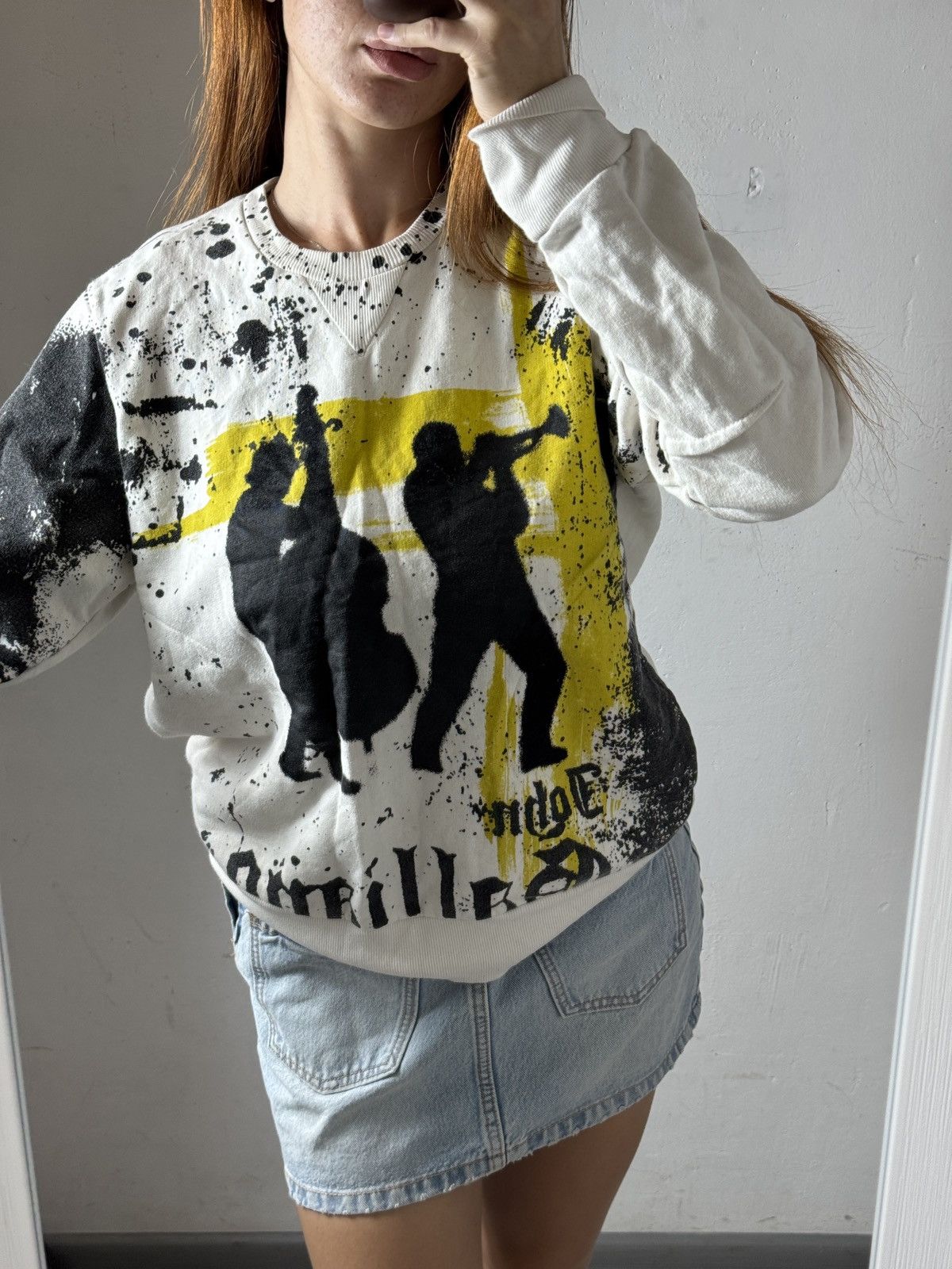 John Galliano VINTAGE JOHN GALLIANO 2000s GRAPHIC SWEATSHIRT Size L / US 10 / IT 46 - 3 Thumbnail