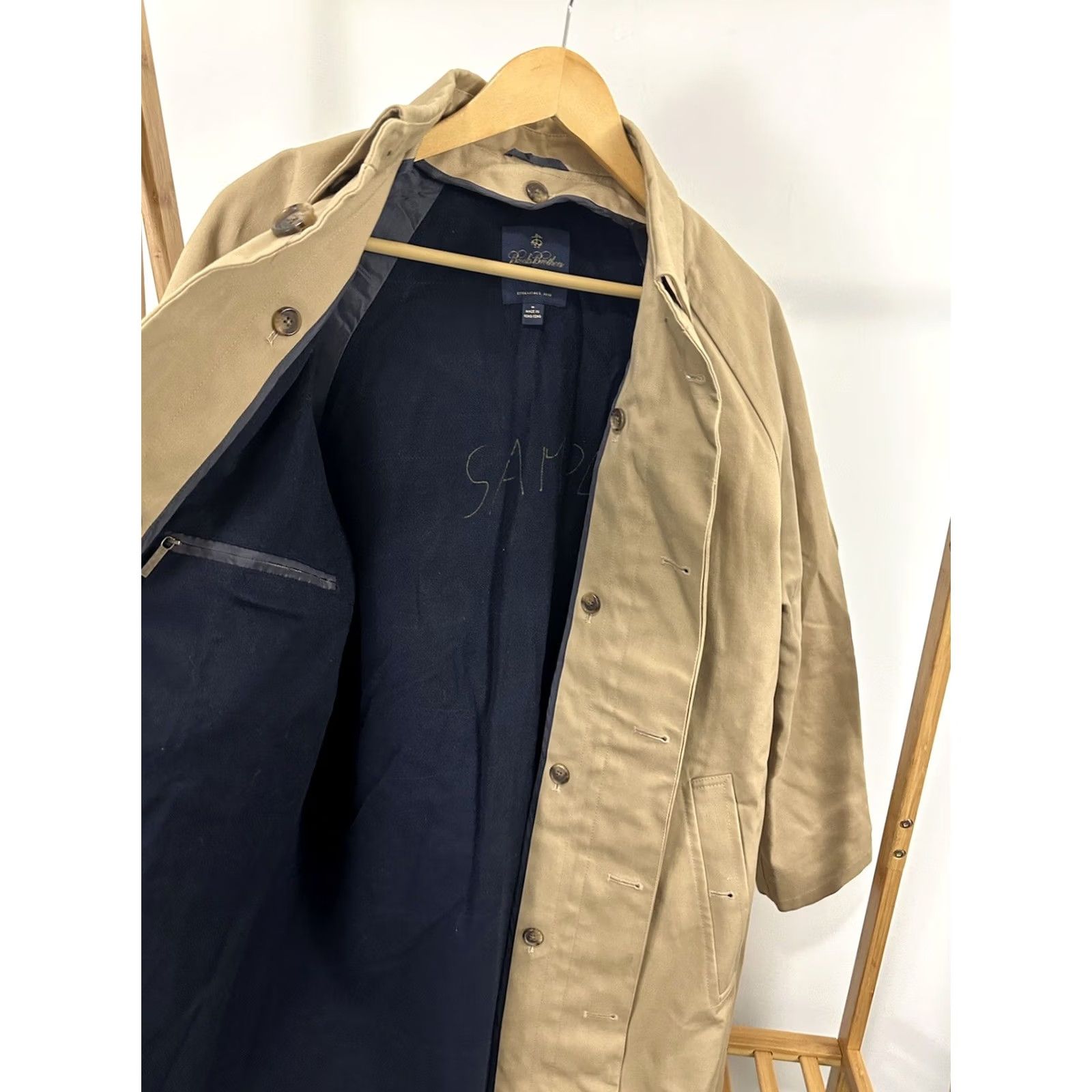Brooks Brothers VTG Brooks Brothers Jacket Trench Wool Lined Size M Tan Car / Vintage Brooks Brothers Sample Removeable Wool Lined Brown Trench Car Jacket Size M Size US M / EU 48-50 / 2 - 3 Thumbnail