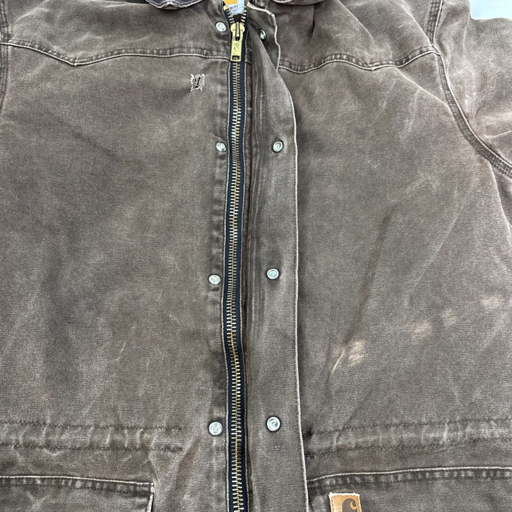 Carhartt Carhartt Duck Barn Jacket Blanket Lined Coat XL Brown Workwear Men Size US XL / EU 56 / 4 - 6 Thumbnail