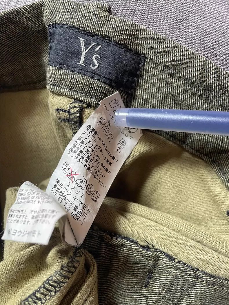 Y's Y's size os Dark green, army green, olive green, dark strip Size 25" / US 0 / IT 36 - 4 Thumbnail
