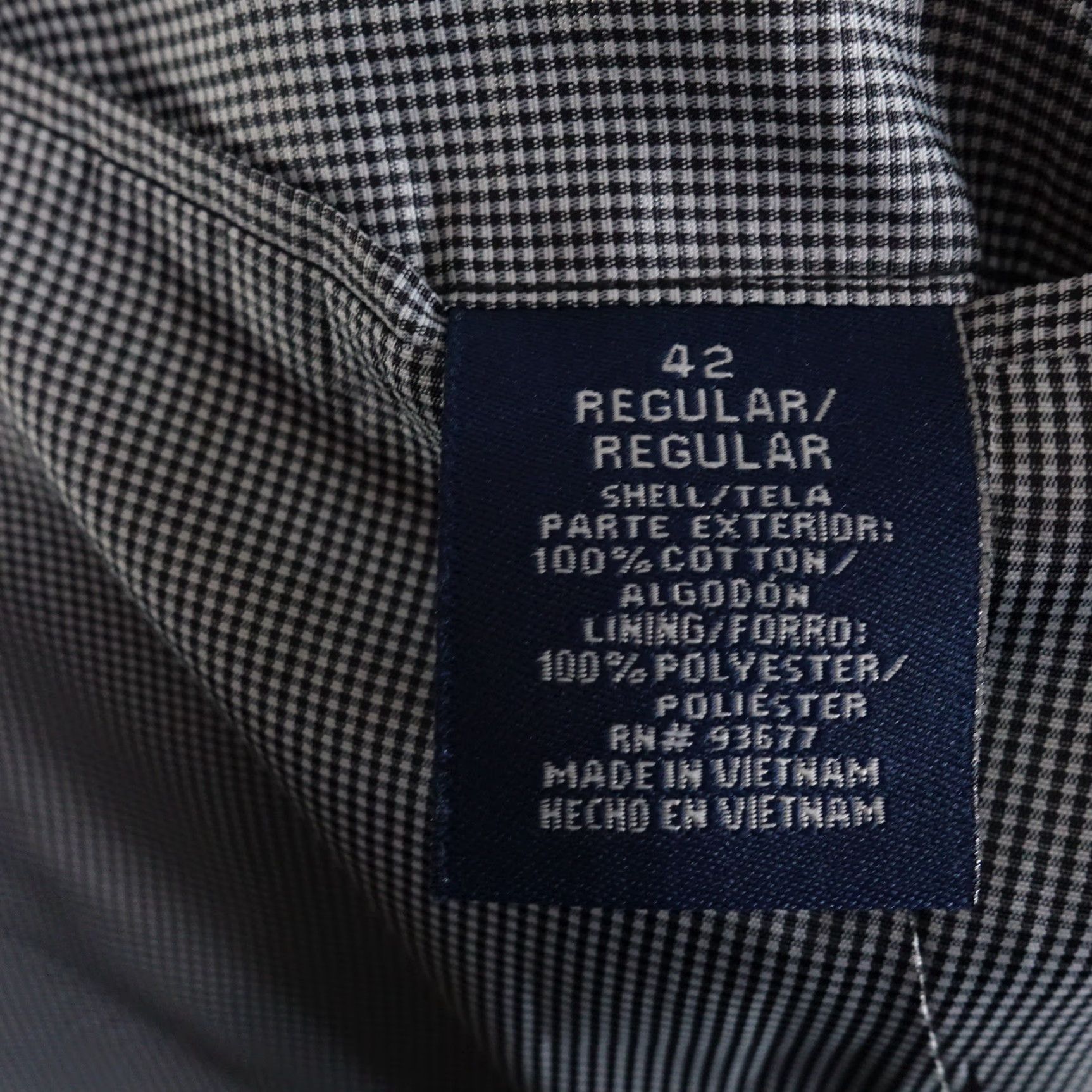 Stafford STAFFORD GREY SUIT JACKET SIZE 42 REGULAR | Blazer | Solid Cotton Silk | Business Casual | Mens Size 42R - 7 Thumbnail