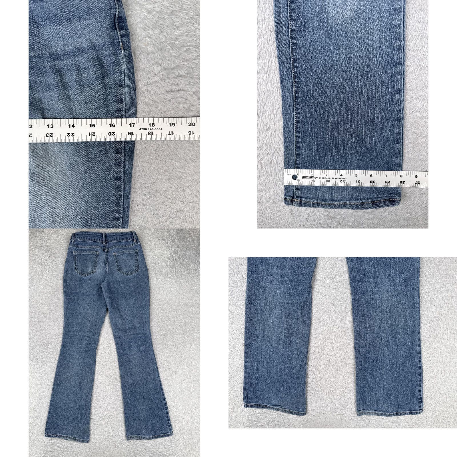 Vintage No Boundaries Jeans Juniors Bootcut 7 Blue Medium Wash Mid Rise Stretch 26x30 Womens Denim Pants Regular Jeans Size 28" / US 6 / IT 42 - 9 Thumbnail