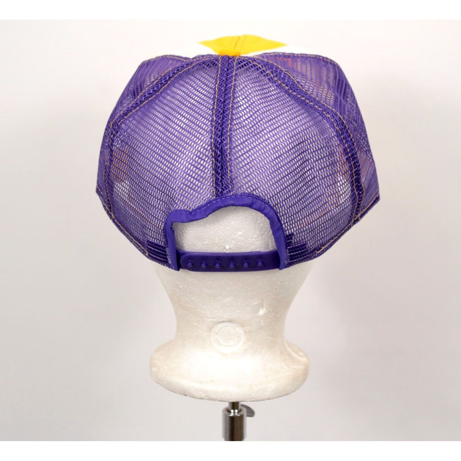 Vintage VINTAGE Washington Huskies AJD Lucky Stripes Snapback Hat Cap Sz L 80s Yellow Mesh Mens Size ONE SIZE - 4 Thumbnail