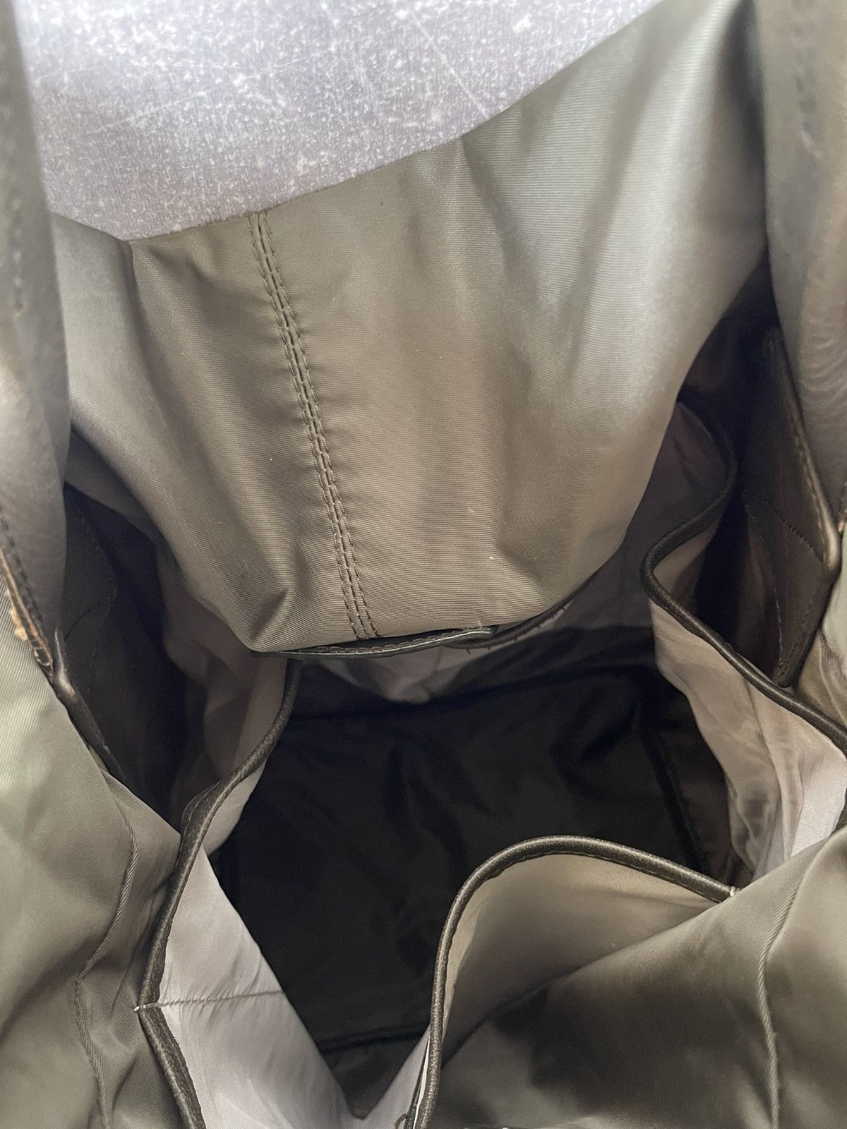 Moncler × Vintage Moncler "à Porter" Green Nylon Convertible Backpack Tote Bag Size ONE SIZE - 12 Thumbnail