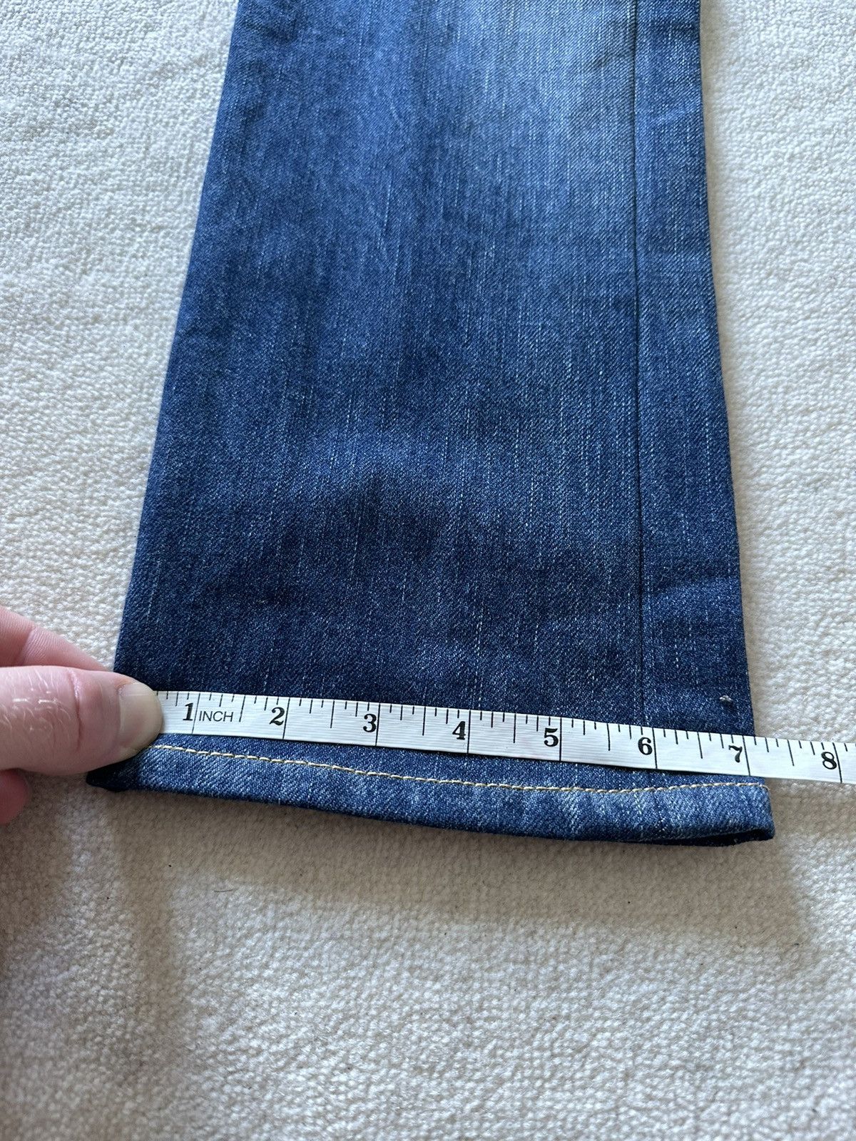Saint Laurent Paris SS21 $890 Saint Laurent selvedge blue denim jeans 32 Size US 32 / EU 48 - 8 Thumbnail