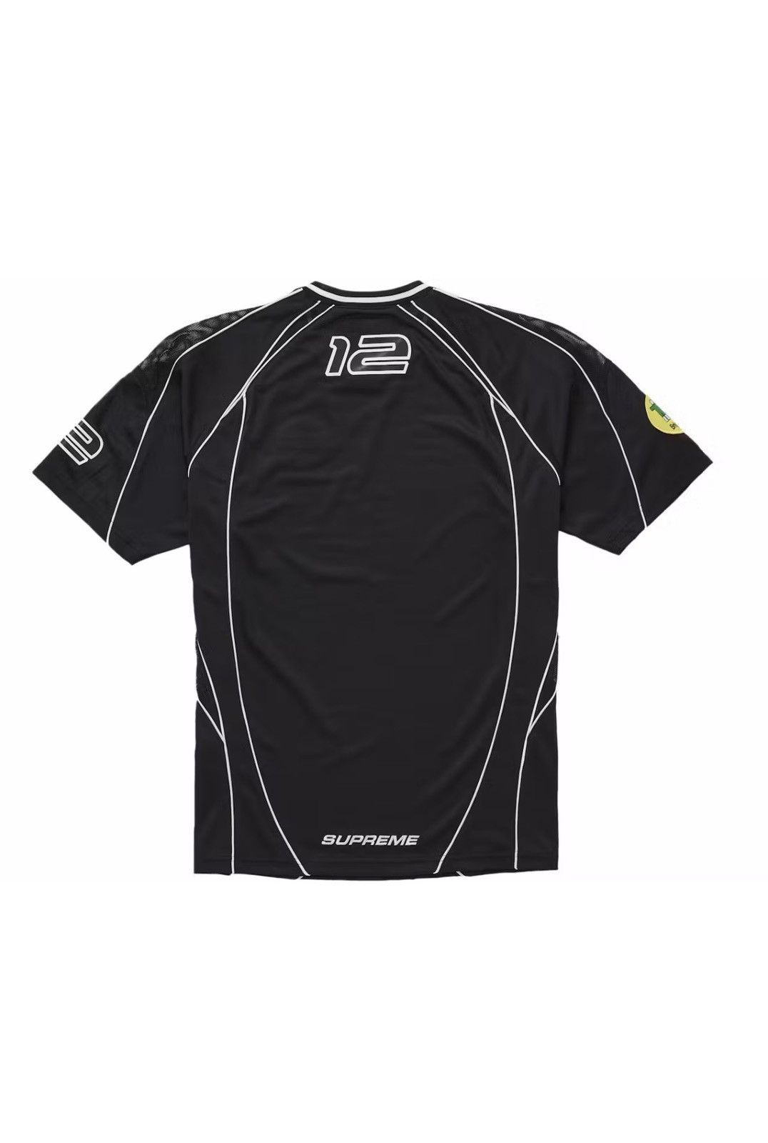 Supreme Supreme Piping soccer jersey (BLACK) (XXL) Size US XXL / EU 58 / 5 - 2 Thumbnail
