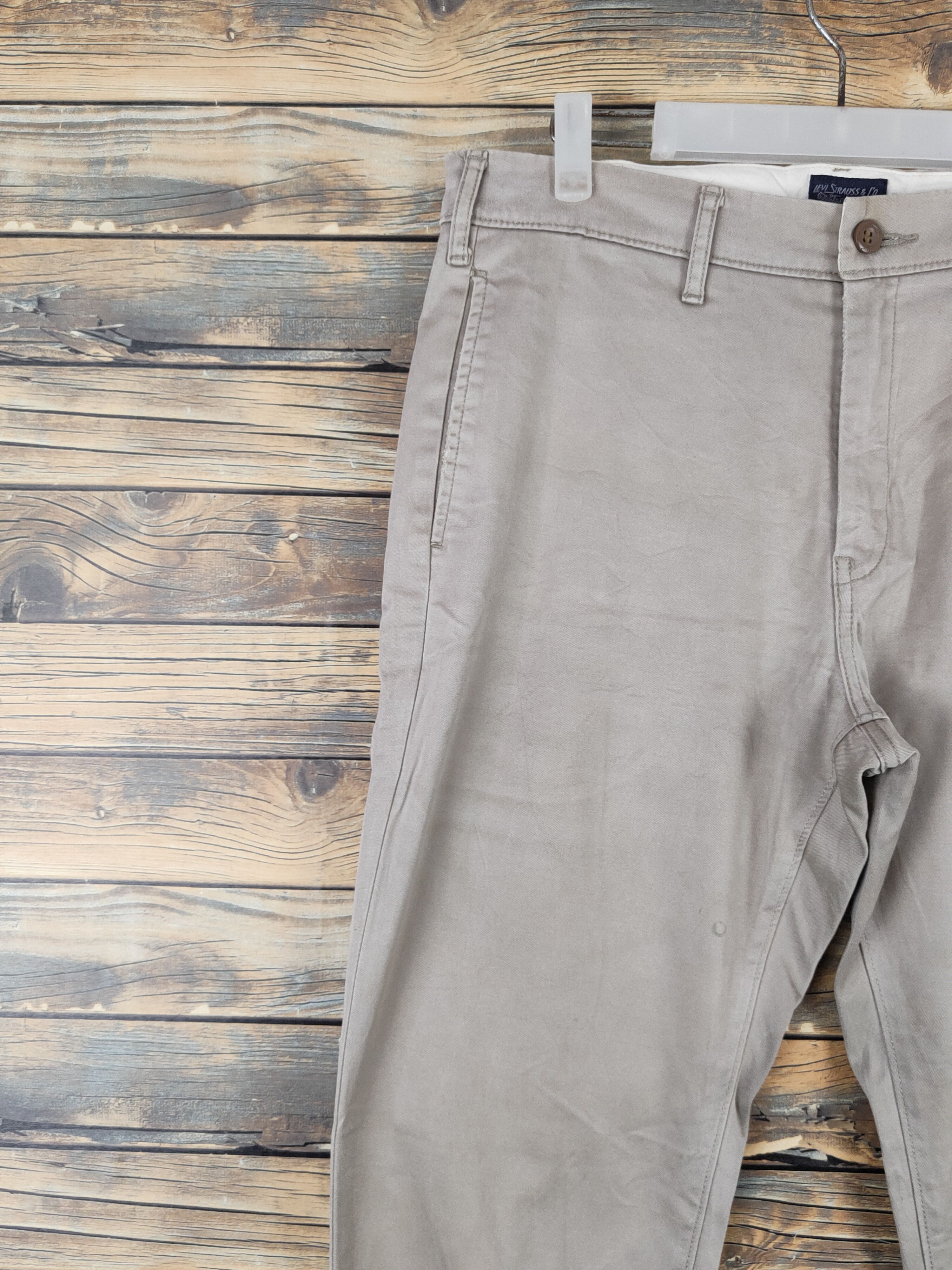 Japanese Brand Levi's Beige Multipocket Casual Pants #W1046 Size US 32 / EU 48 - 3 Thumbnail