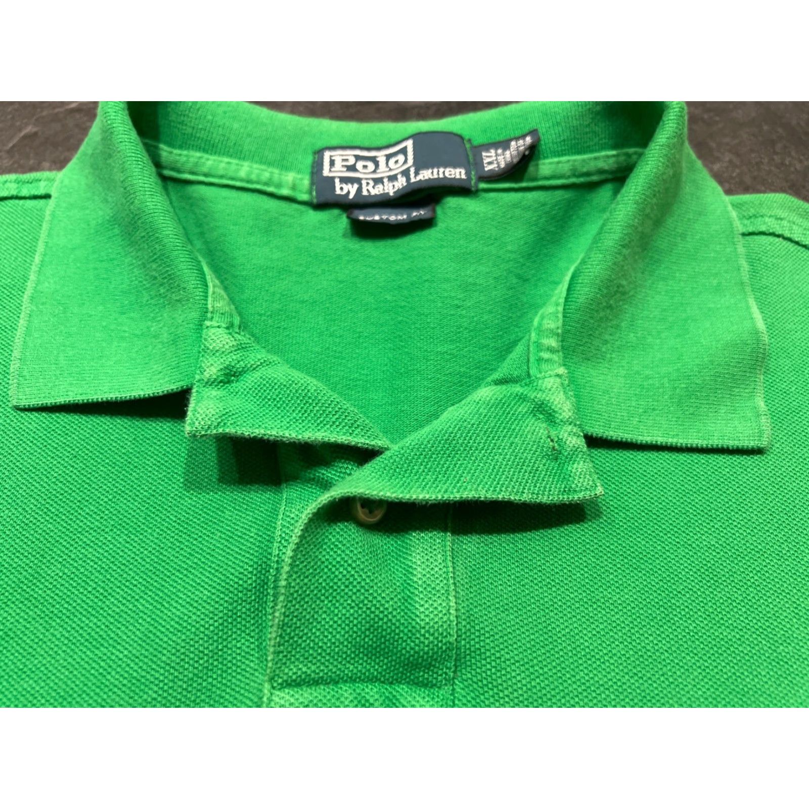 Ralph Lauren Polo Ralph Lauren Polo Shirt Men 2XL Green Slim Fit Short Sleeve Casual Workwear Travel Knit 100% Cotton Slimming - Regular Size Type 2XL Mens Size US XXL / EU 58 / 5 - 4 Thumbnail