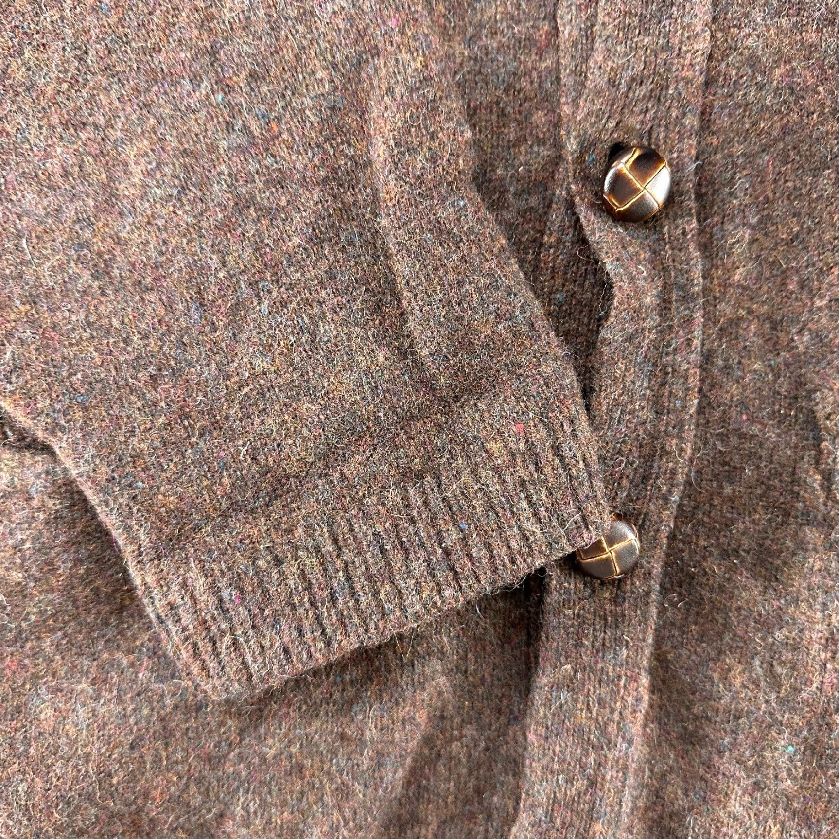 Eddie Bauer VINTAGE Eddie Bauer Sweater Cardigan Mens XLT XL Tall Brown Wool Tight Knit 90s Size US XL / EU 56 / 4 - 3 Thumbnail