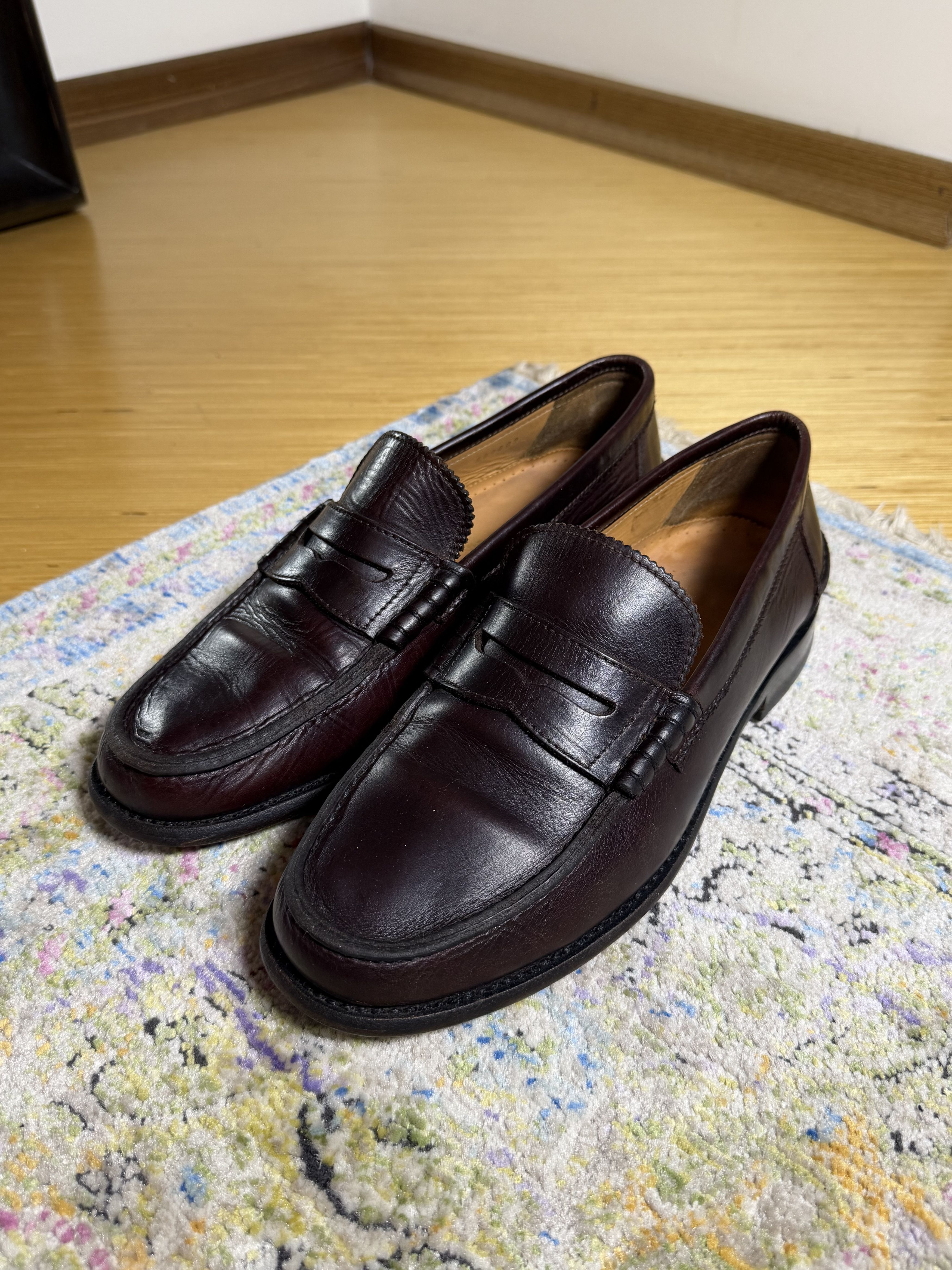 Floris van Bommel Floris van Bommel Bordeaux Leather Loafers Passa 01.01 Size US 10.5 / EU 43-44 - 1 Thumbnail