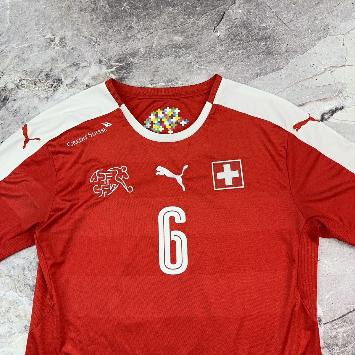 Other Puma Switzerland Jersey 2016-2018 National Team #6 Lang Home Size US S / EU 44-46 / 1 - 7 Thumbnail