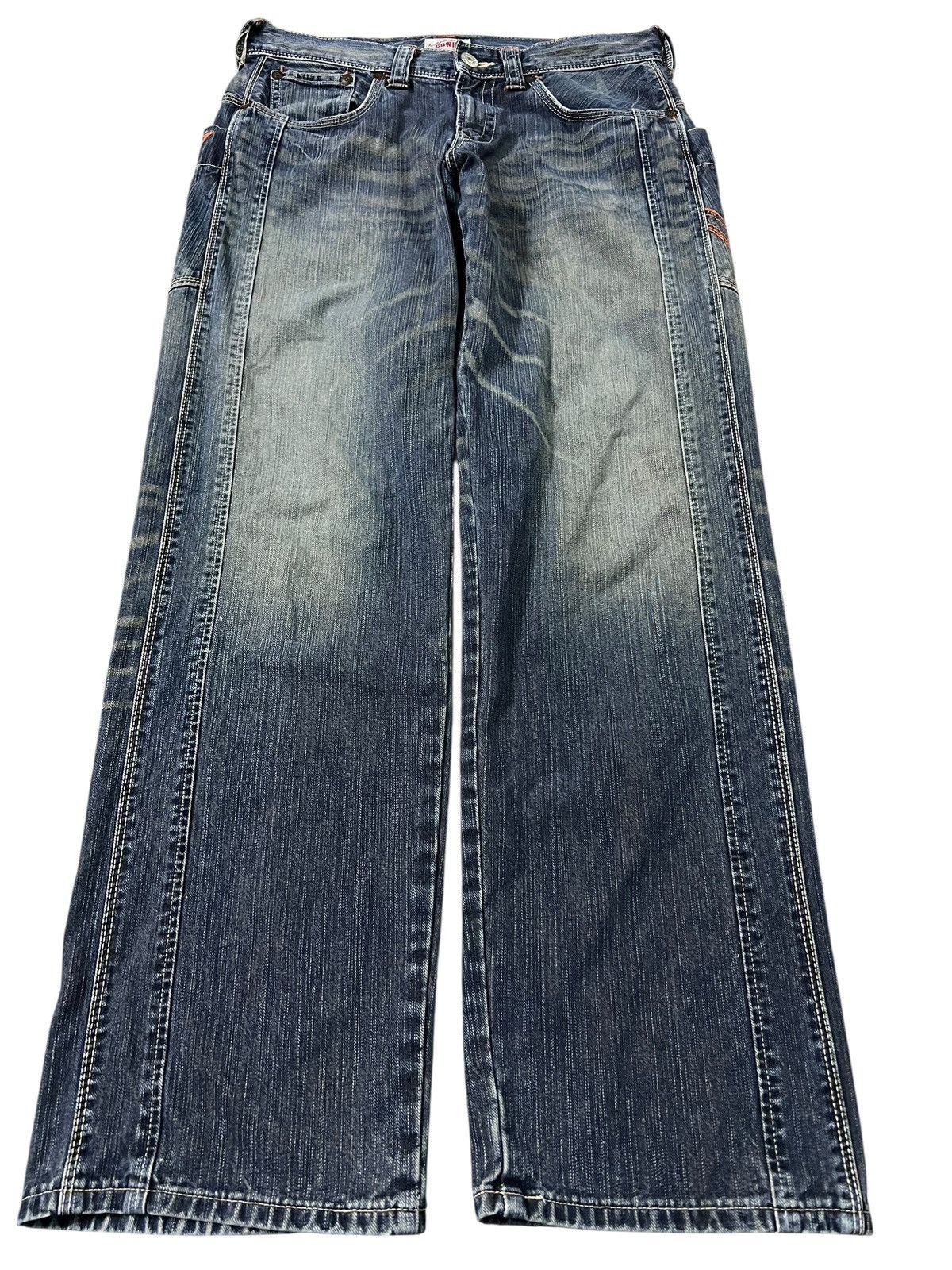 Edwin Edwin Exclusive Vintage XV Embroidery Mud Wash Jean Size US 32 / EU 48 - 1 Thumbnail