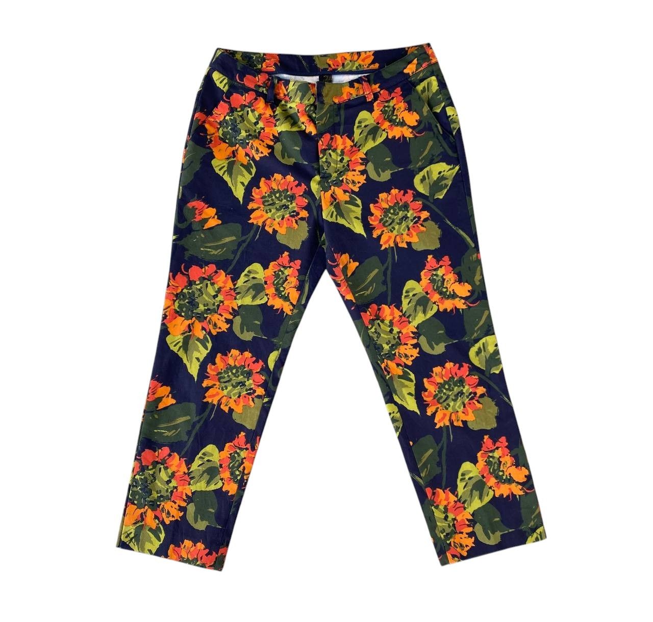 Junko Shimada JUNKO SHIMADA FLORAL CROPPED PANT W29 Size US 29 - 1 Thumbnail