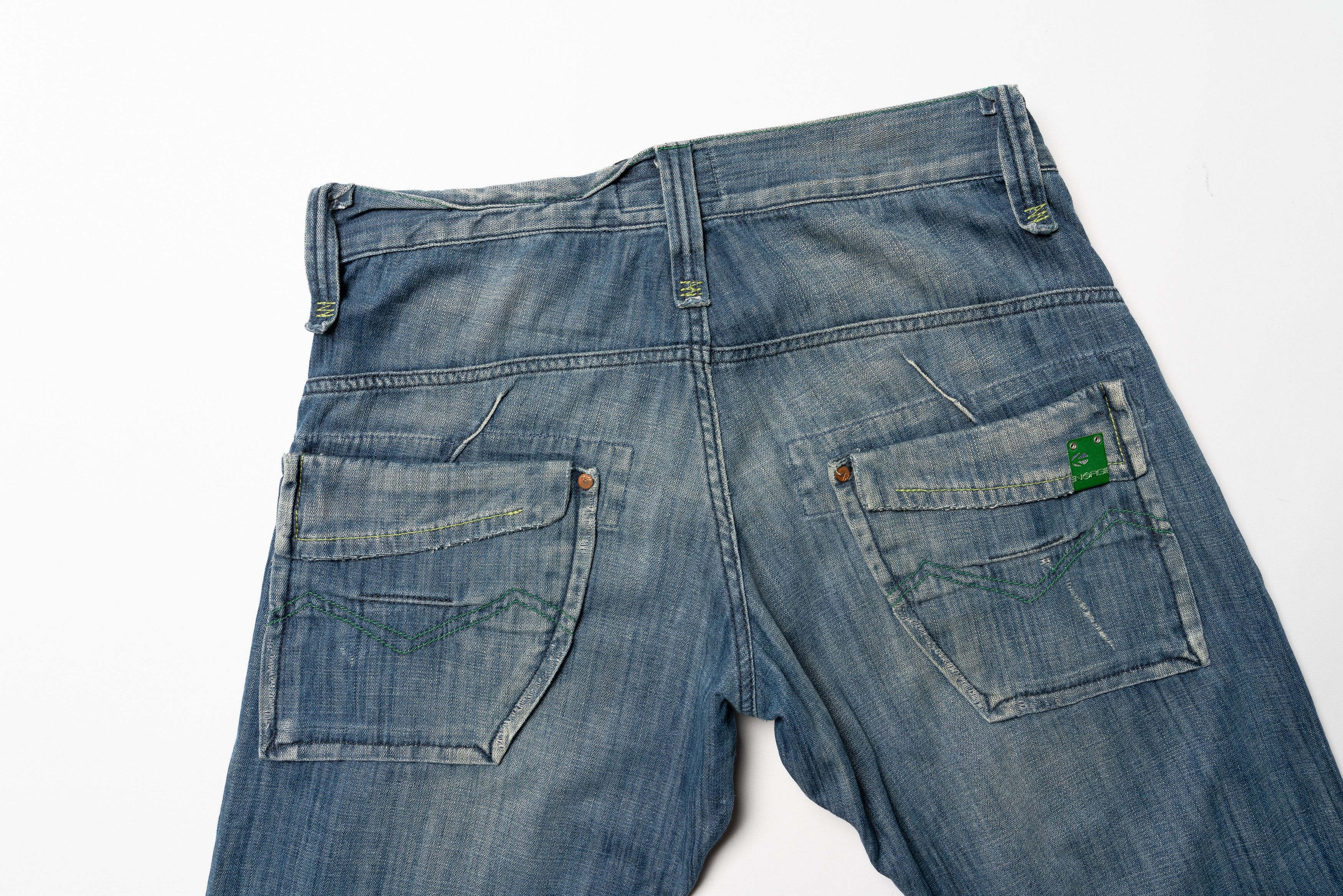 Energie 🔵ENERGIE Vintage Distressed Denim Jeans Y2K Size US 32 / EU 48 - 13 Thumbnail