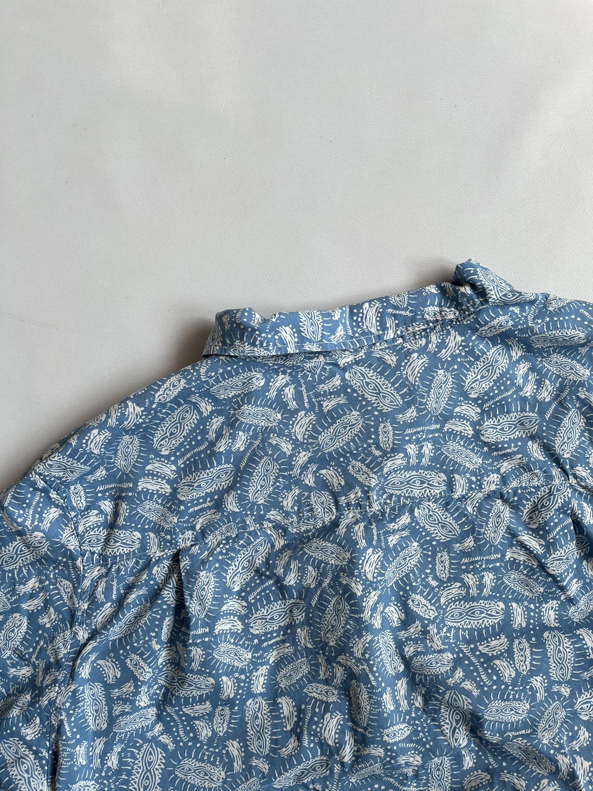 Mambo MAMBO Australia Men Blue Hawaiian Printed Button Up Shirt Size US L / EU 52-54 / 3 - 13 Thumbnail