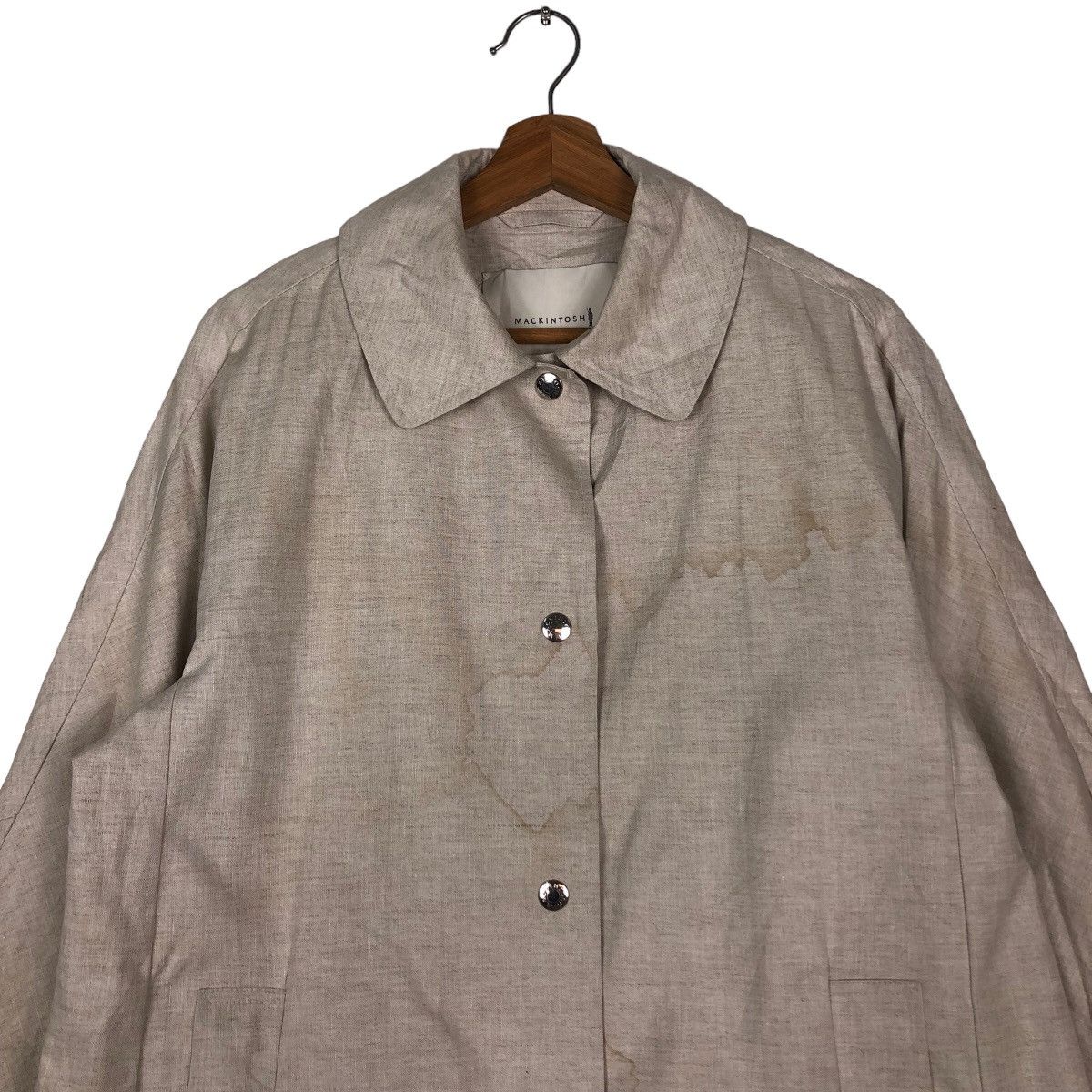 Mackintosh 🔥Rich Grey Long Jacket Fly Coats Jacket Mackintosh Made UK Size US M / EU 48-50 / 2 - 3 Thumbnail