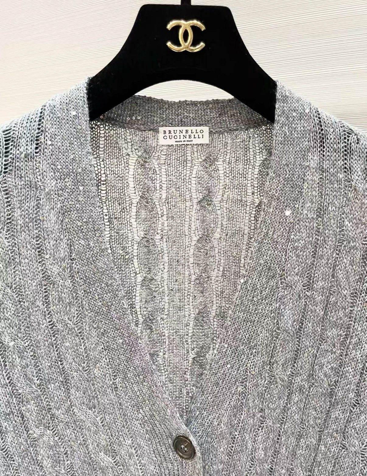 Brunello Cucinelli Brunello Cucinelli Sequin Embellished Knit Cardigan J33 Size XS / US 0-2 / IT 36-38 - 2 Thumbnail