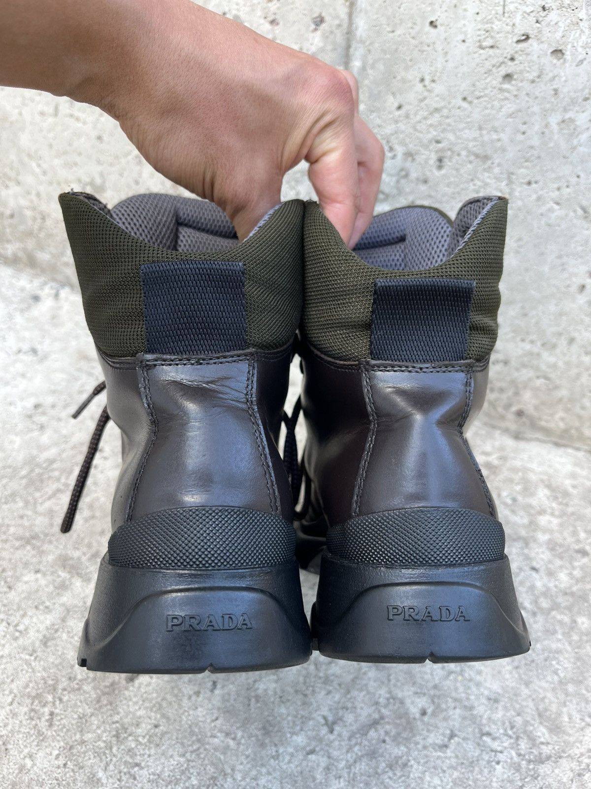 1999FW PRADA archive leather boots PRADA archive boots