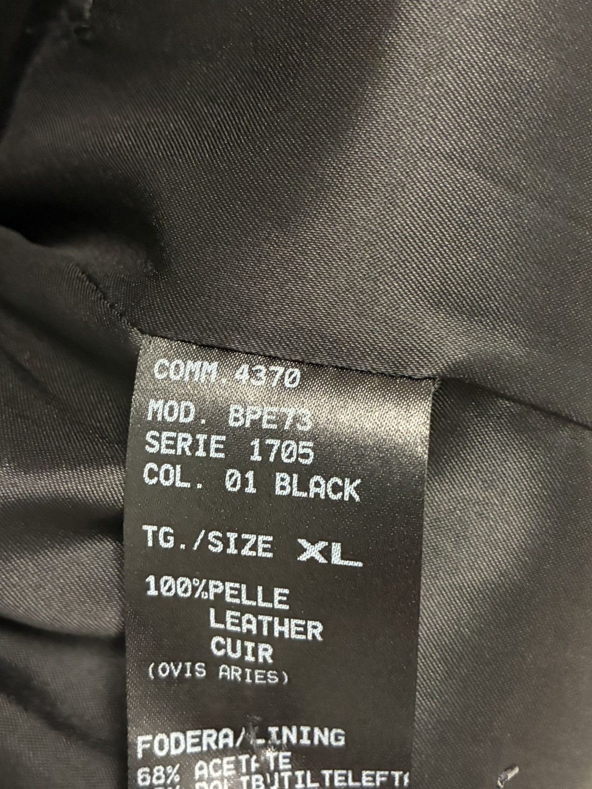 Neil Barrett Black Leather Jacket Size XL Size US XL / EU 56 / 4 - 8 Thumbnail