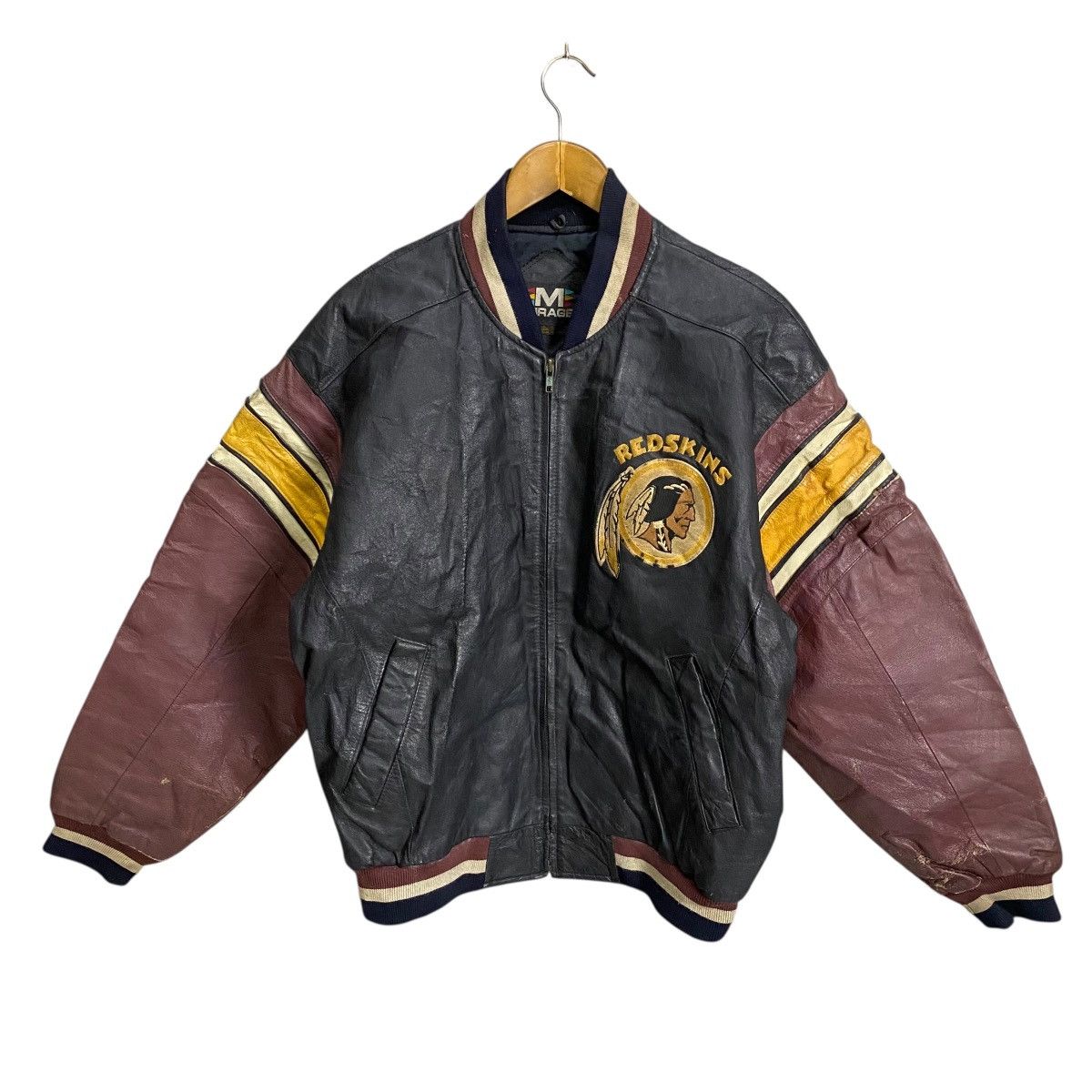 NFL Vintage NFL Red Skins leather jacket Size US M / EU 48-50 / 2 - 1 Thumbnail