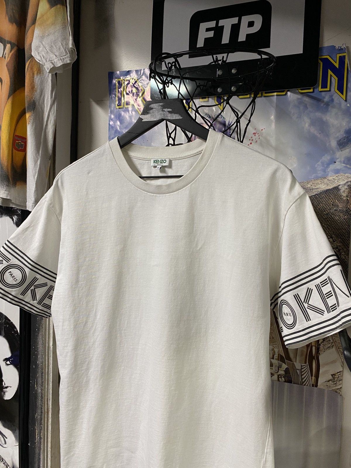 Kenzo Kenzo Paris White T-Shirt Preowned Men’s Medium Size US M / EU 48-50 / 2 - 6 Thumbnail