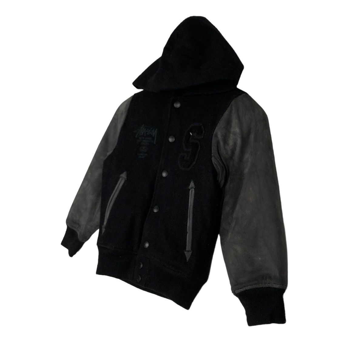 Stussy 🔥Vtg Varsity Jacket Stussy Big Logo For CHILDREN!! Size US M / EU 48-50 / 2 - 2 Thumbnail