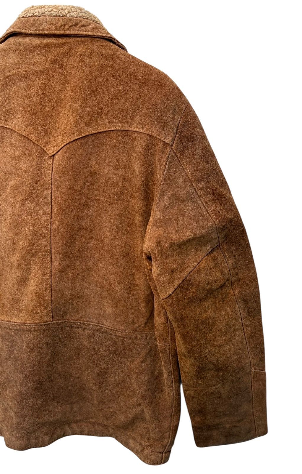 Schott Vintage Schott Western Suede Shearling Sherpa Lining Coat 38 Size US M / EU 48-50 / 2 - 14 Thumbnail