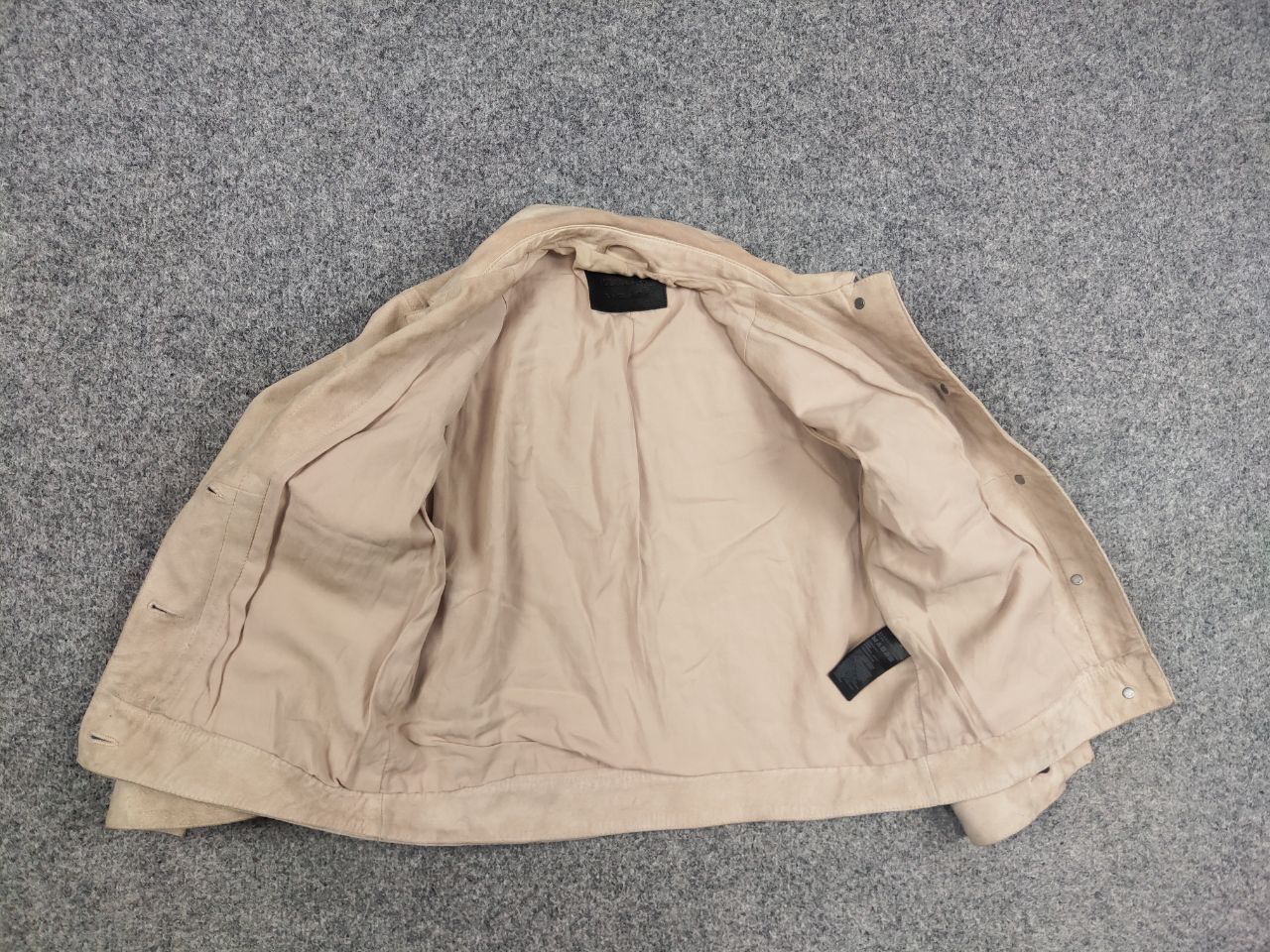 Allsaints Allsaints Sukes Suede Leather Dusty Pink Beige Jacket Size XS / US 0-2 / IT 36-38 - 18 Thumbnail