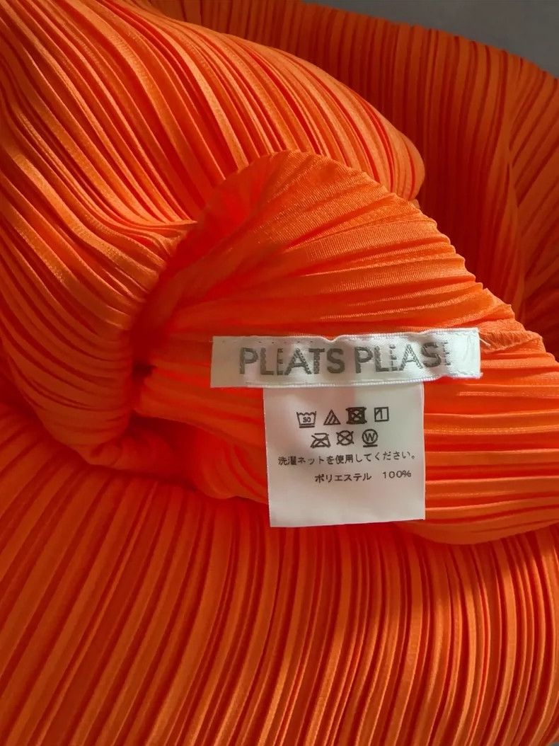 Issey Miyake Issey Miyake size:3 Orange pleated long-sleeved shirt Size S / US 4 / IT 40 - 5 Thumbnail